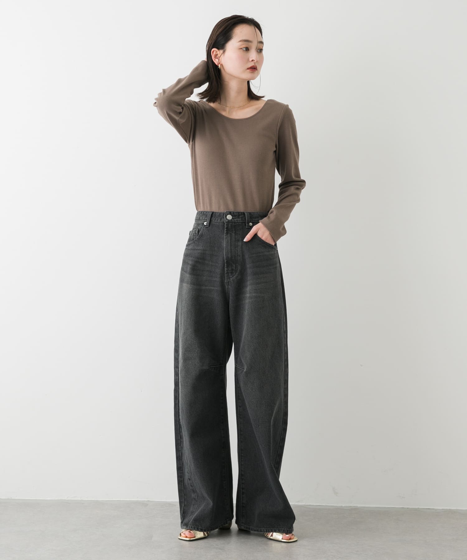 身長：169cm サイズ：one