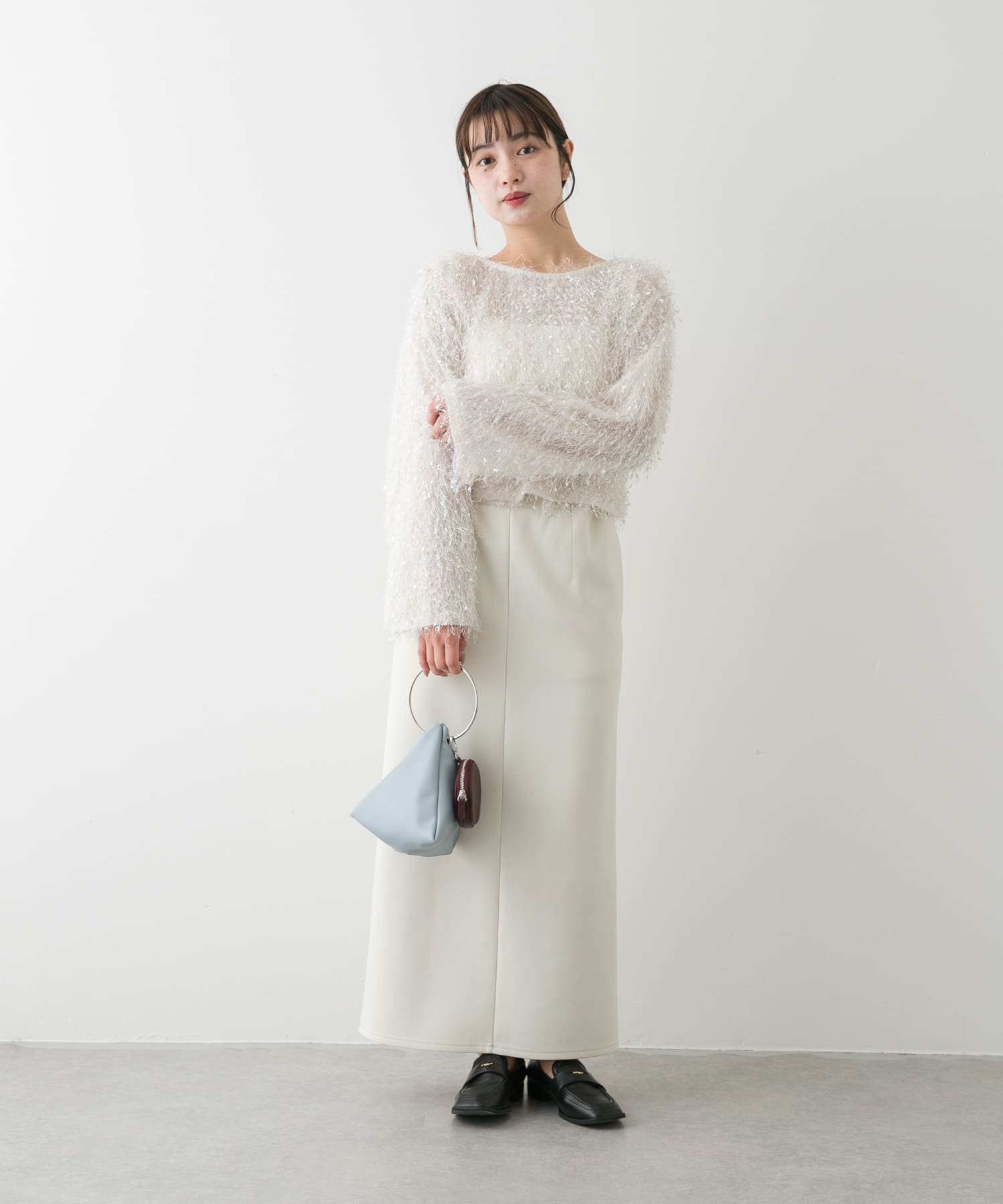 身長：158cm サイズ：one