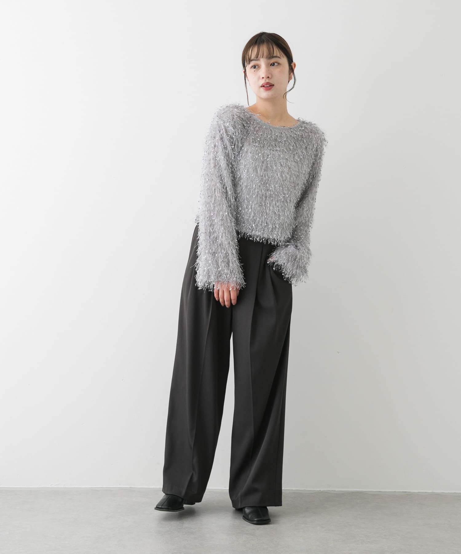 身長：158cm サイズ：one