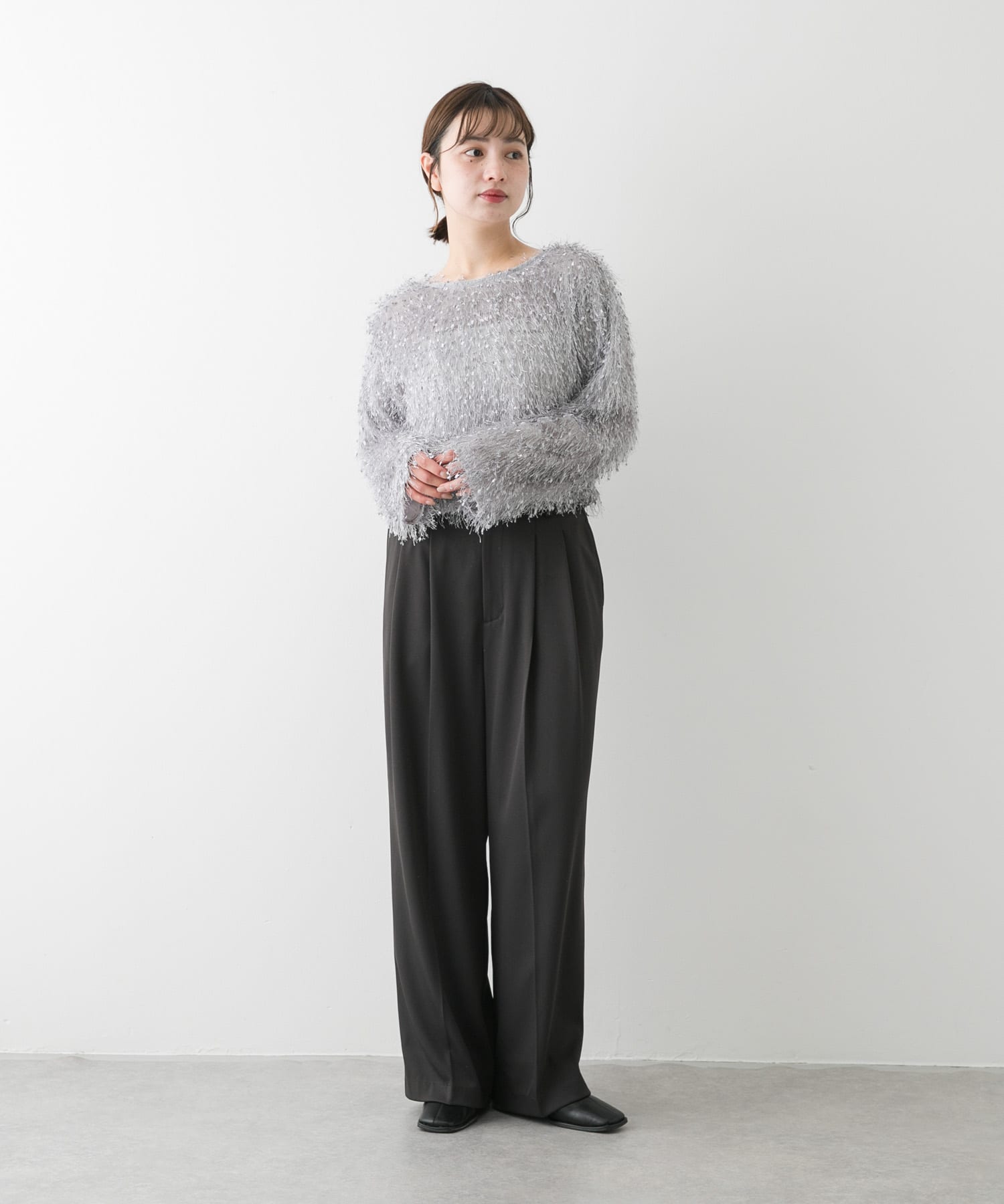 身長：158cm サイズ：one