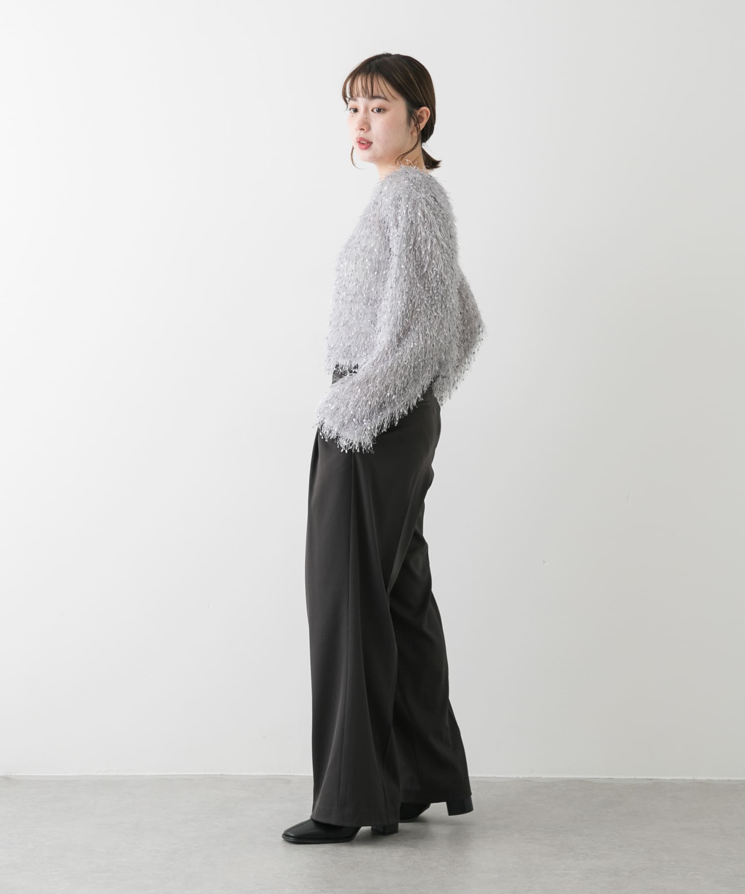 身長：158cm サイズ：one