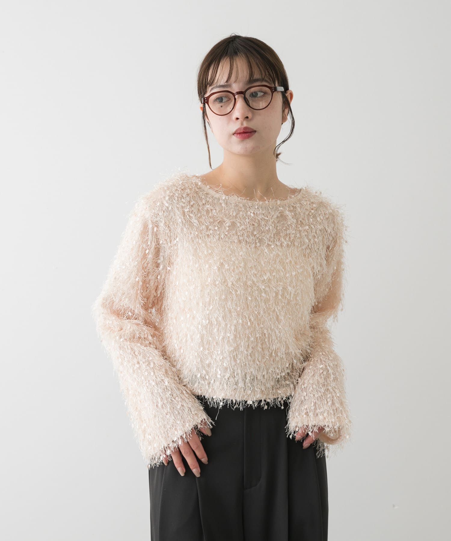 身長：158cm サイズ：one