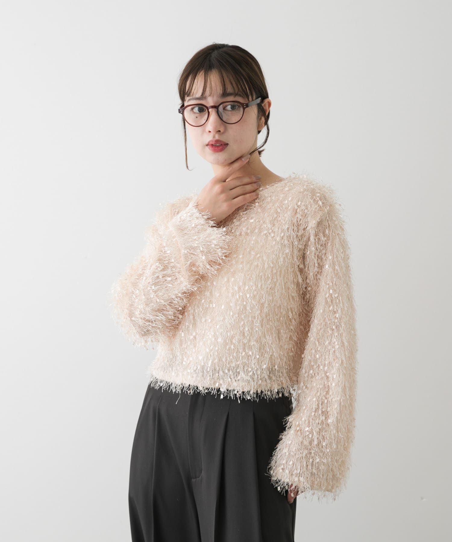 身長：158cm サイズ：one