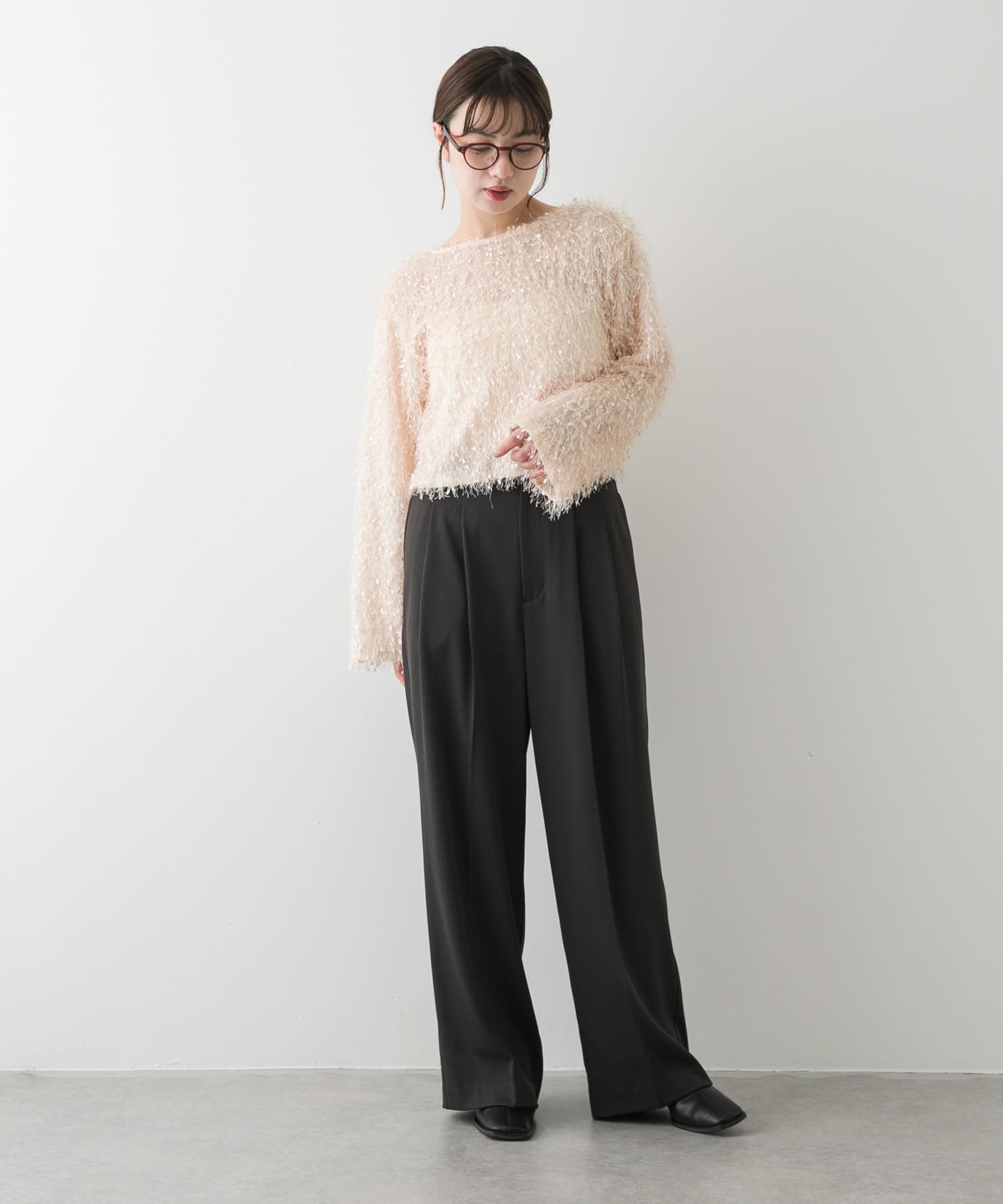 身長：158cm サイズ：one