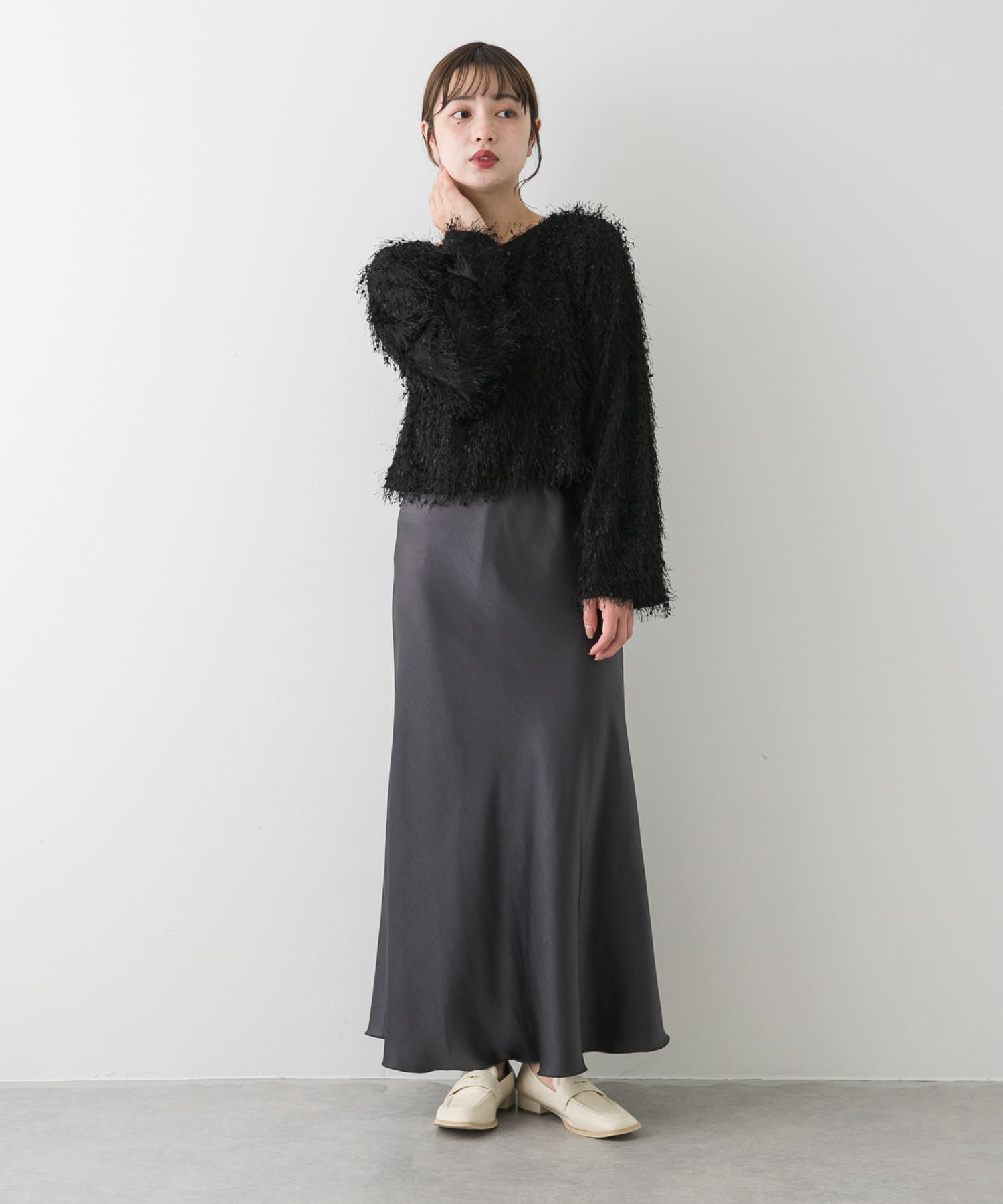 身長：158cm サイズ：one