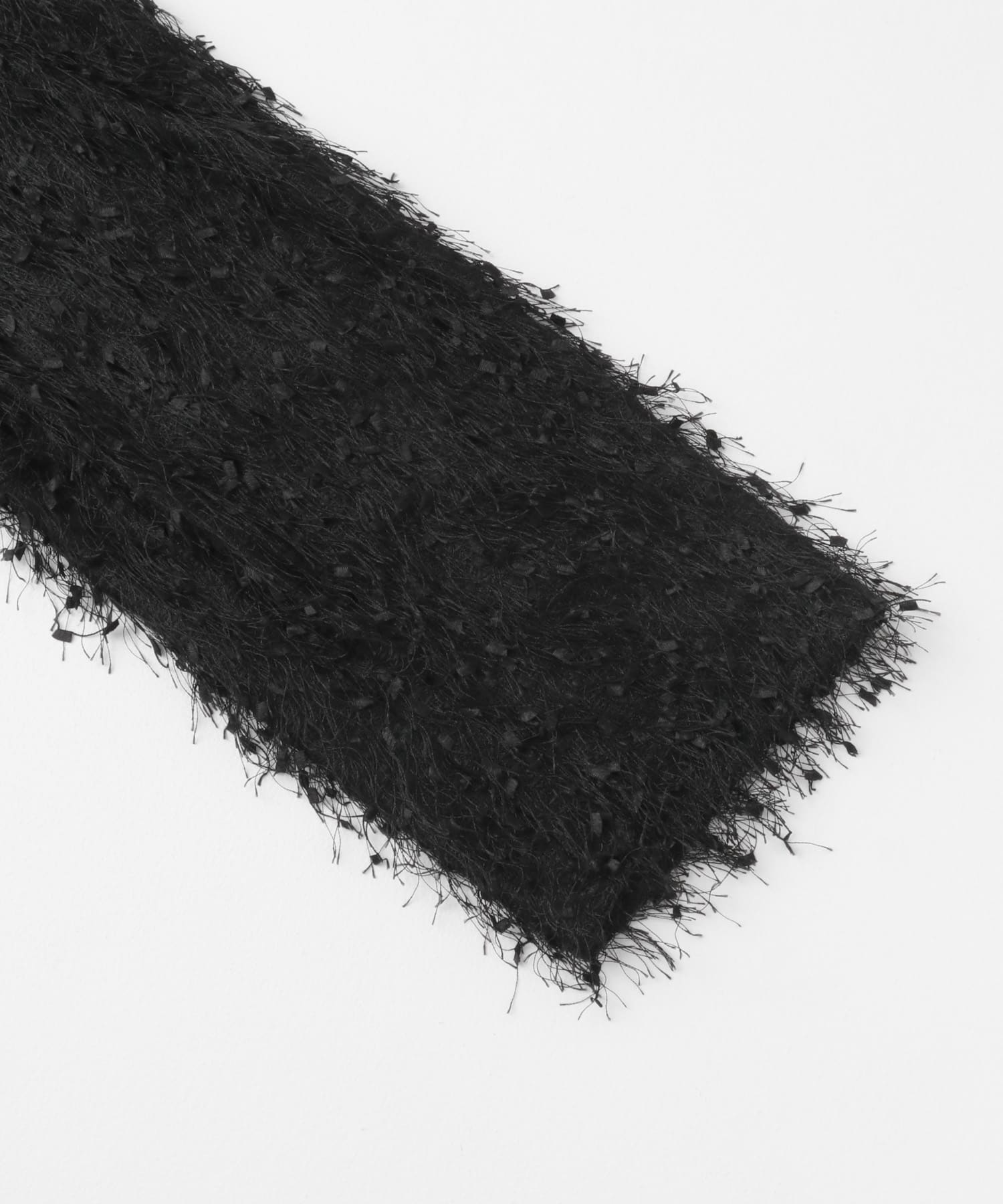 『洗濯可』フリンジテープトップ BLACK one