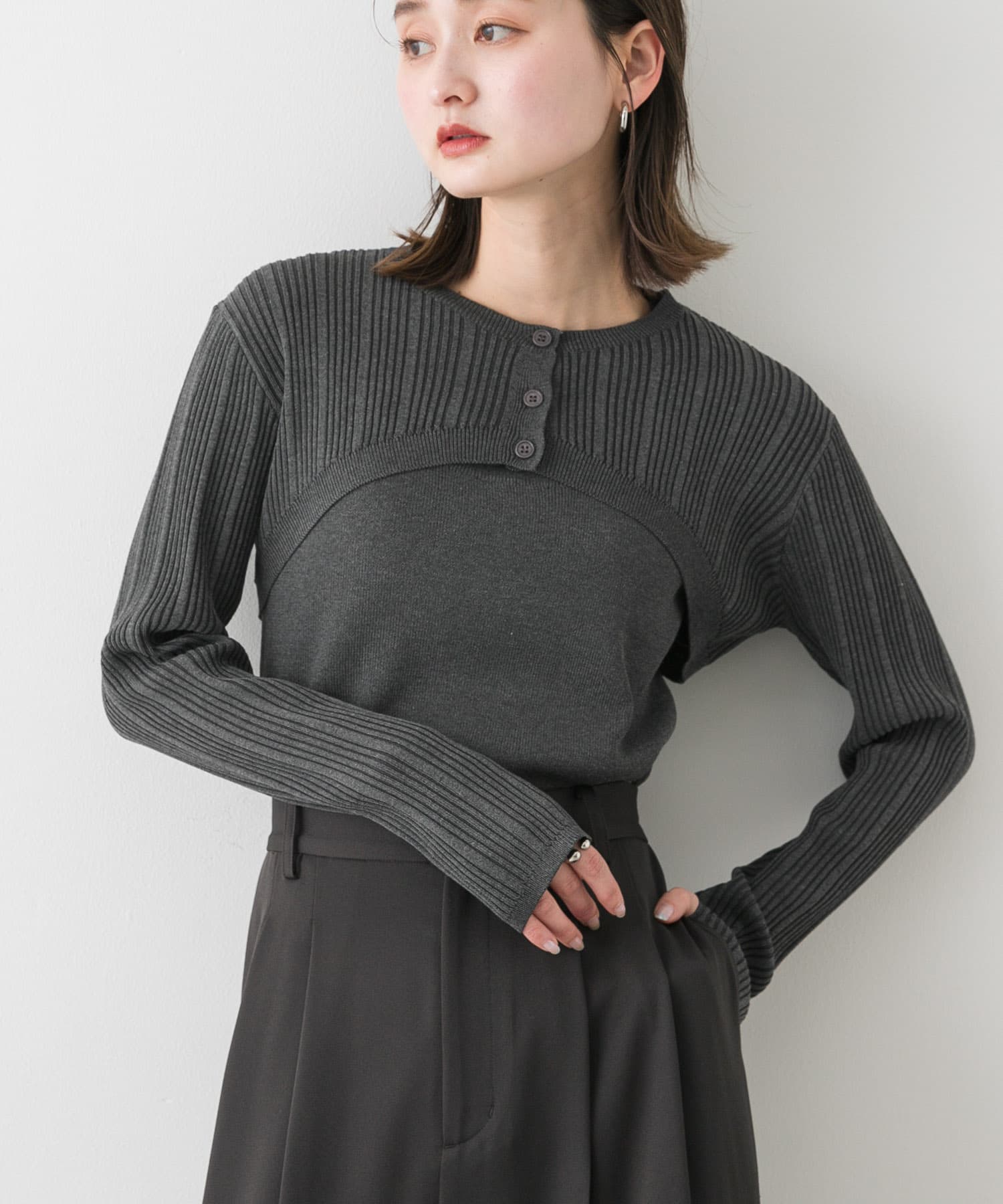 身長：169cm サイズ：one