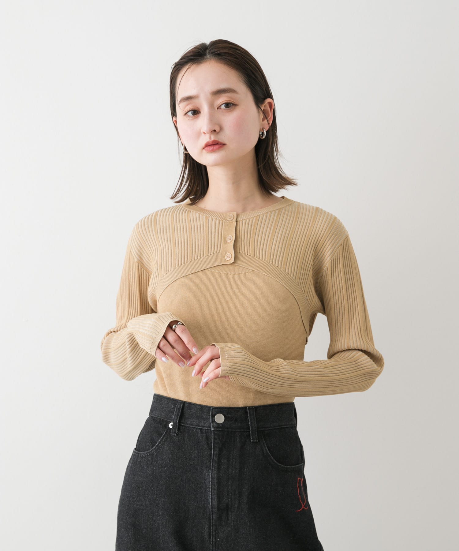身長：169cm サイズ：one