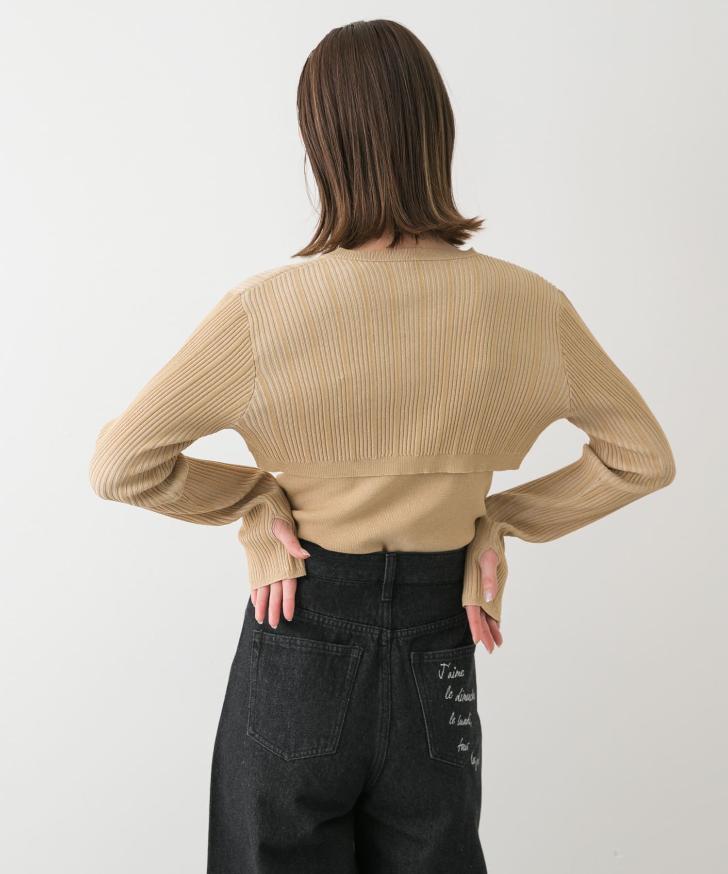 身長：169cm サイズ：one