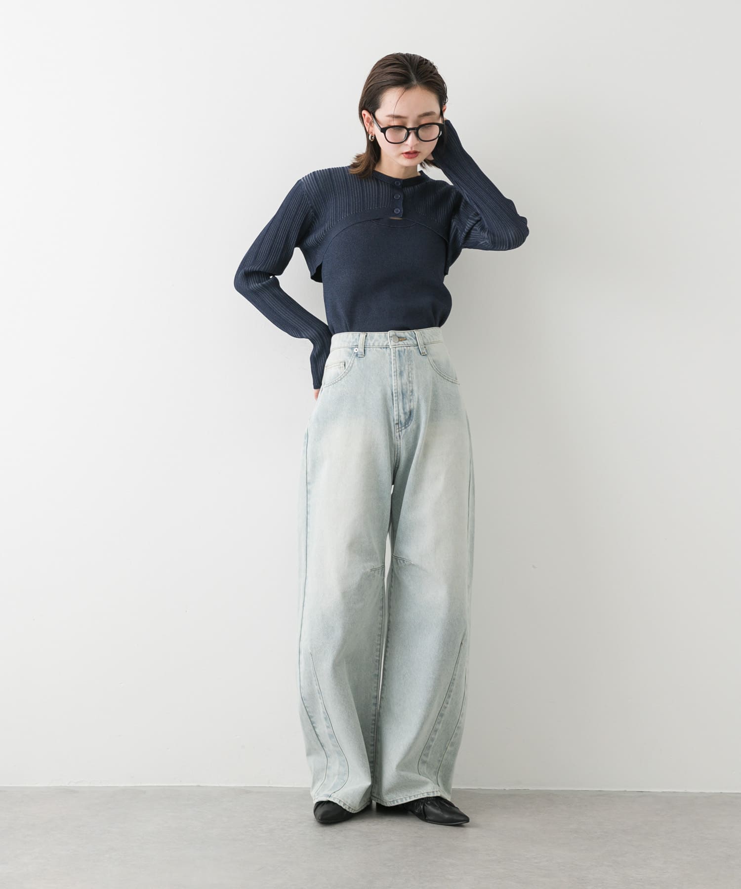 身長：169cm サイズ：one