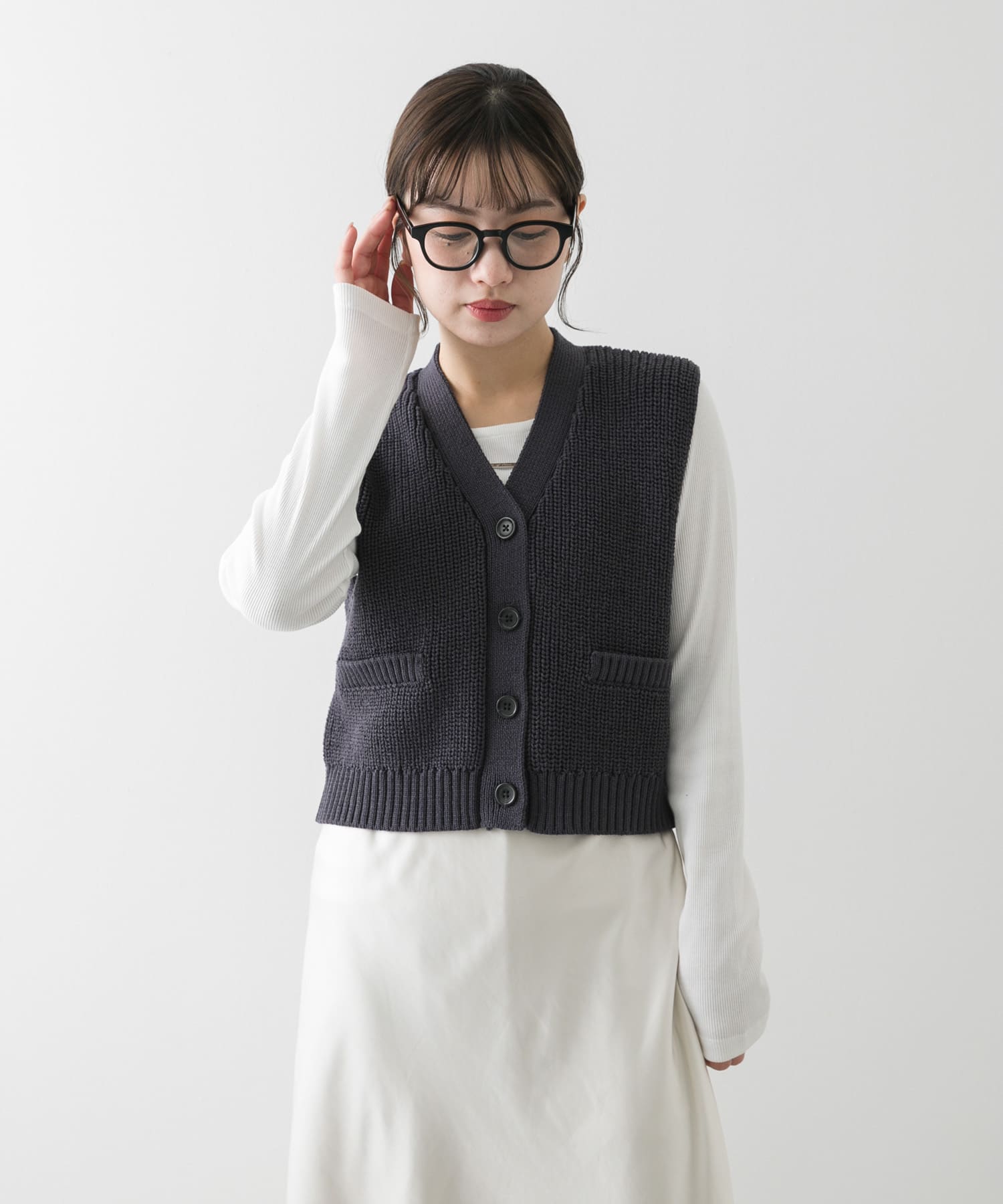 身長：158cm サイズ：one
