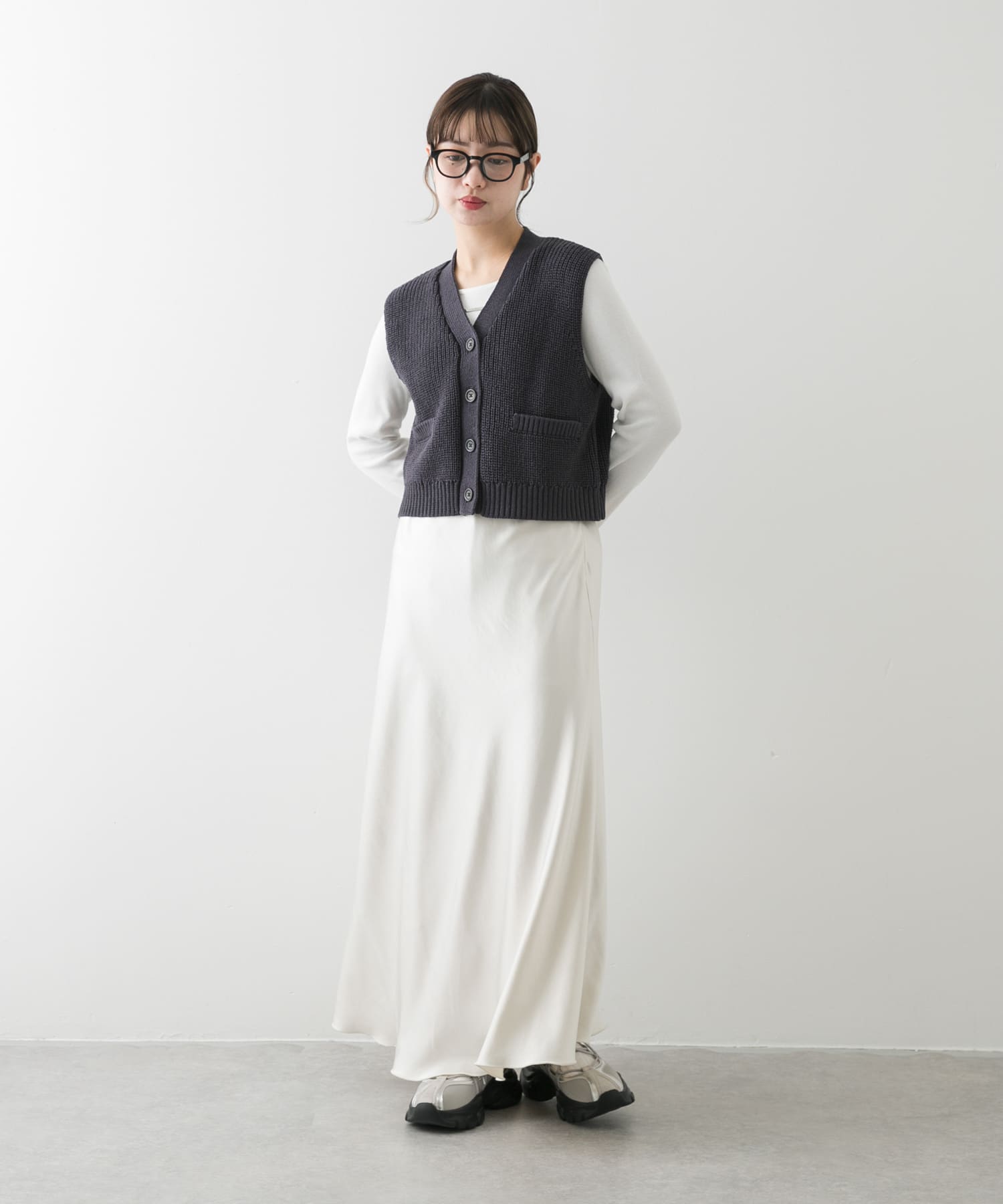 身長：158cm サイズ：one