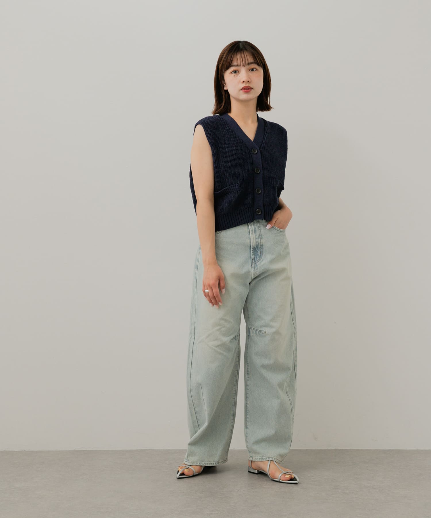 身長：158cm サイズ：one