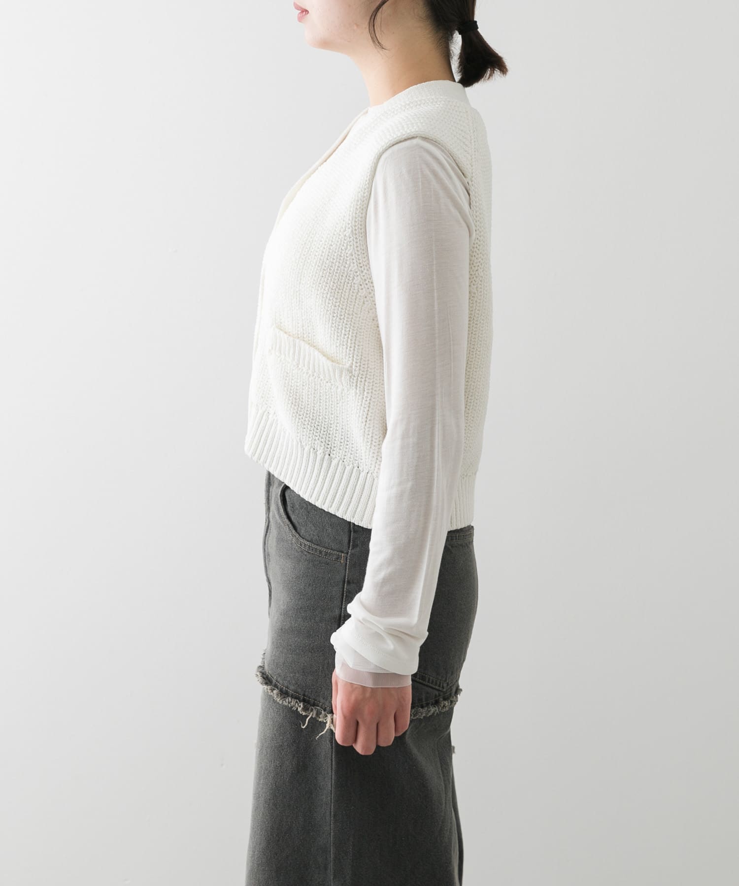 クロップドニットベスト(one IVORY): トップス｜URBAN RESEARCH公式