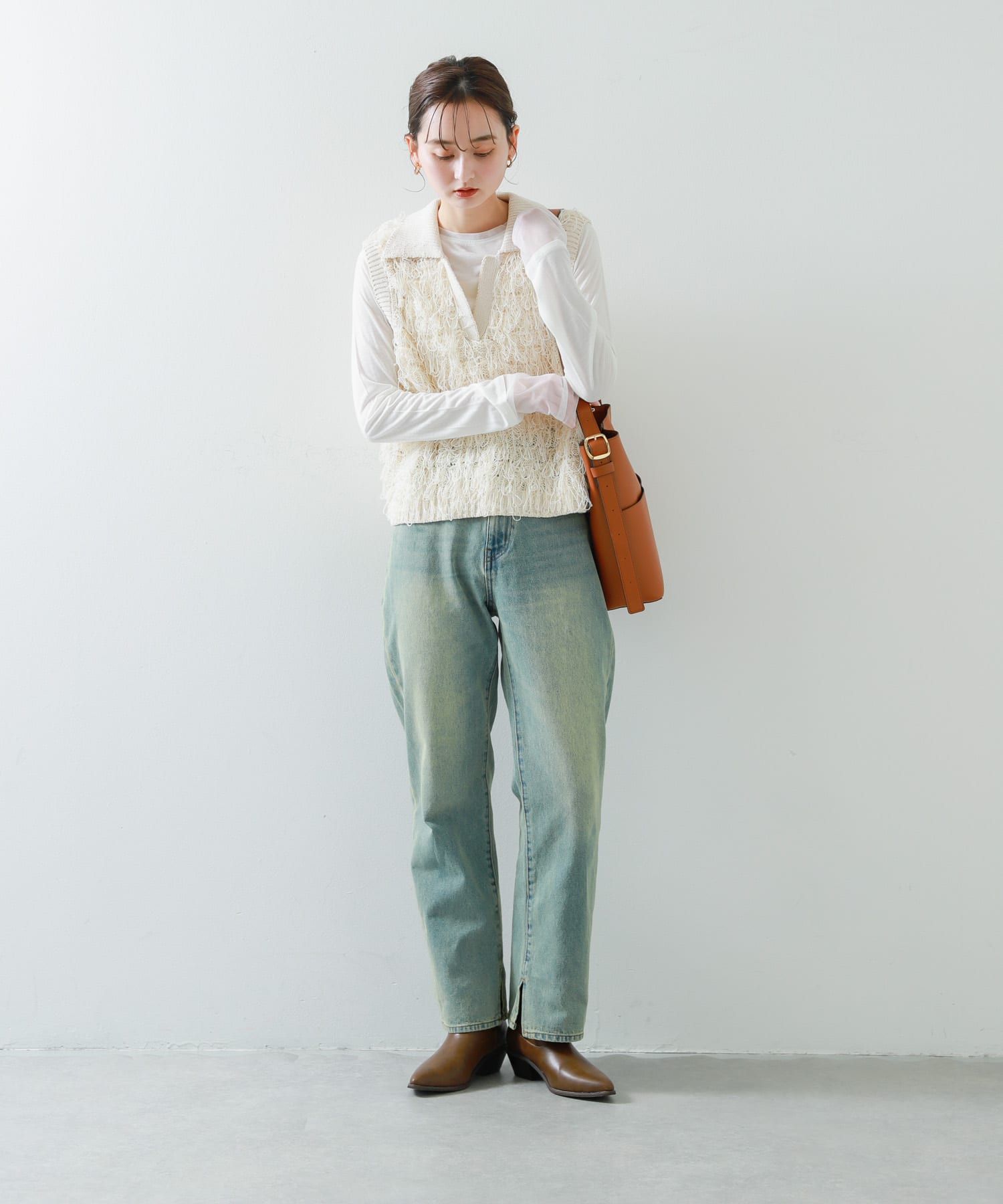 身長：169cm サイズ：one