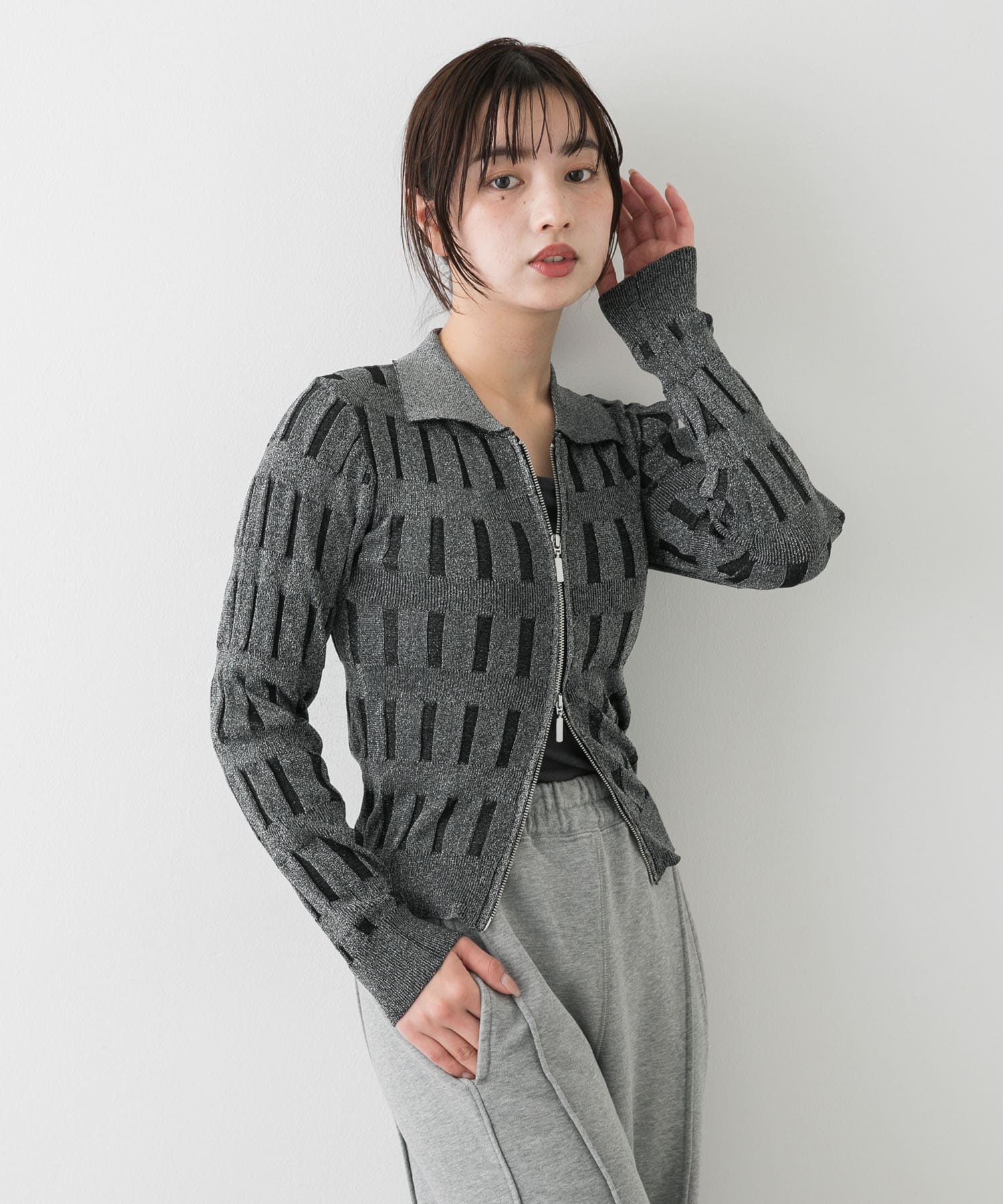 身長：158cm サイズ：one