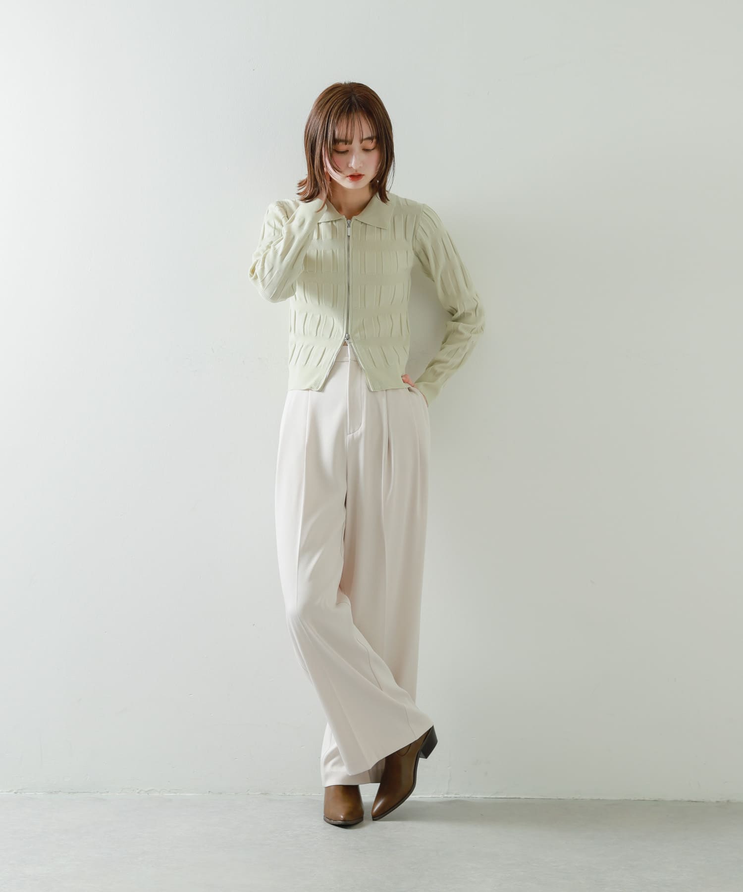 身長：169cm サイズ：one
