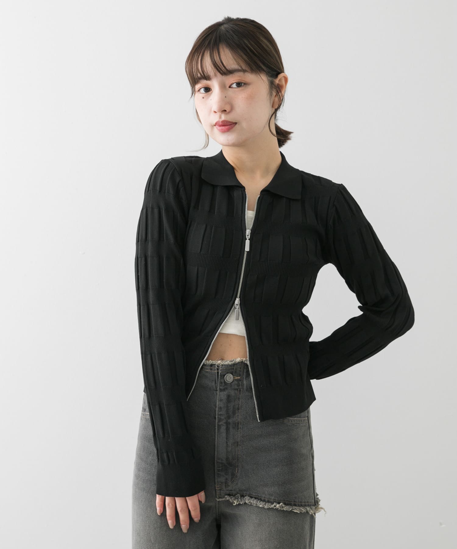 身長：158cm サイズ：one