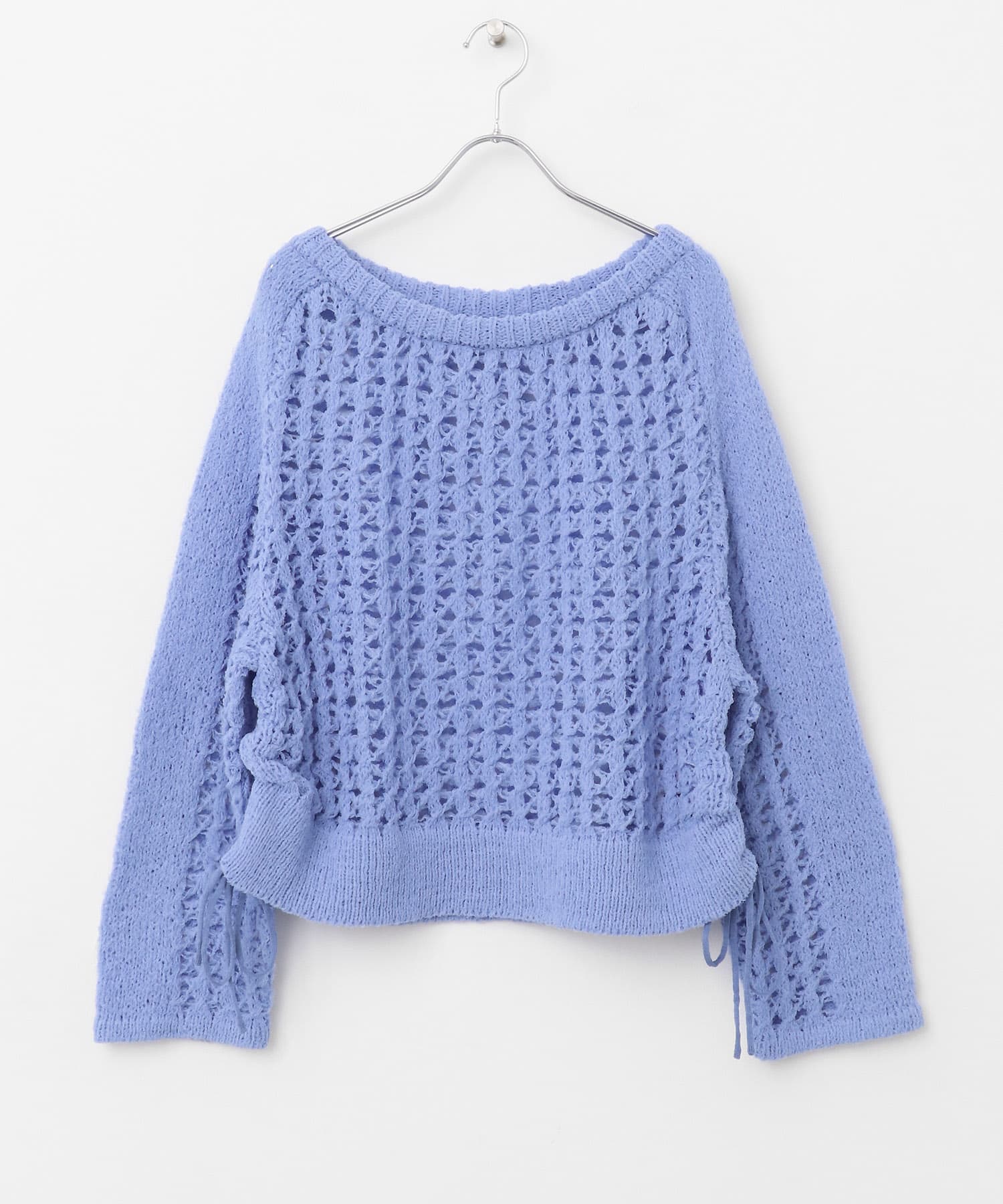 チュールヤーンメッシュセーター BLUE one