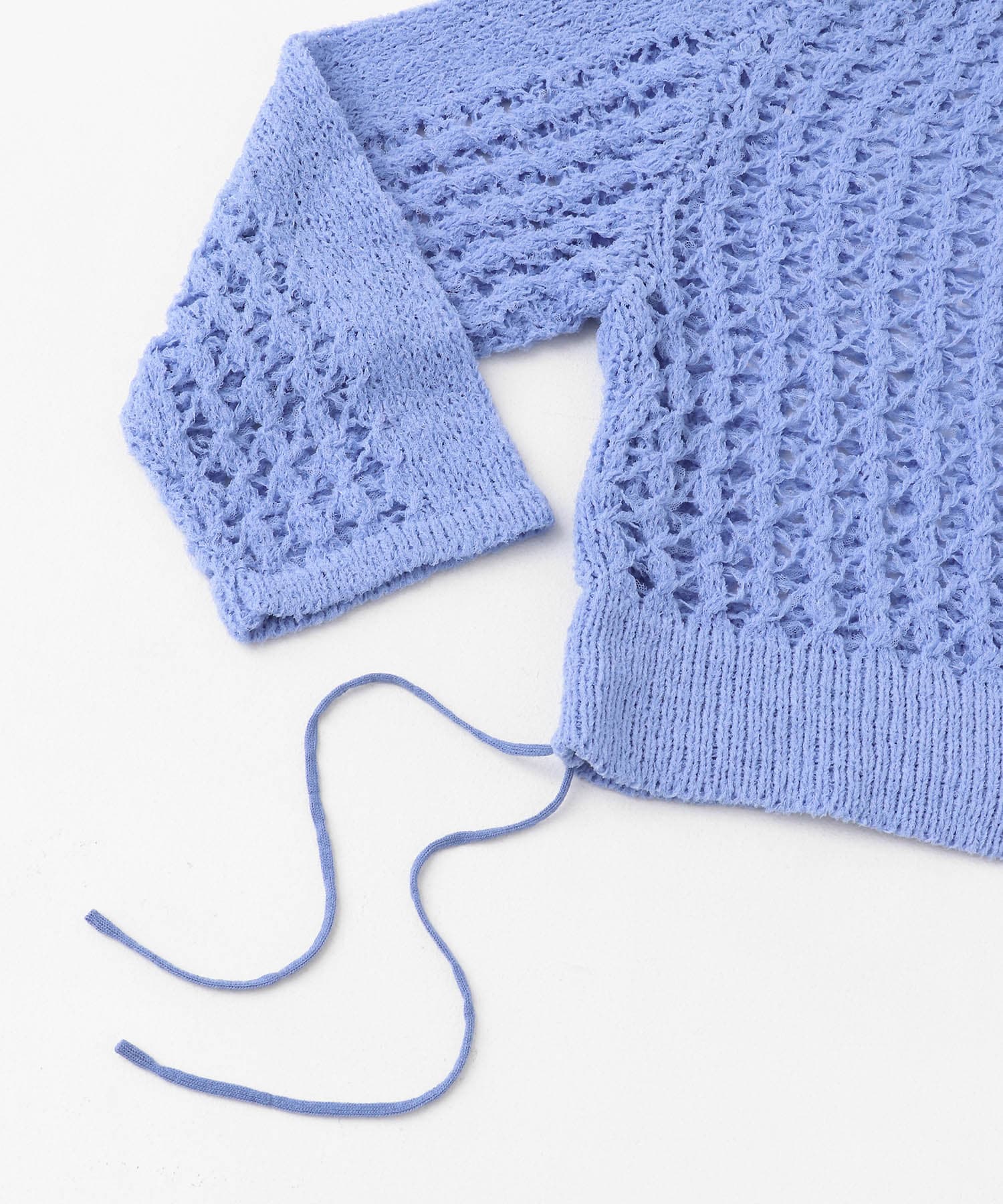 チュールヤーンメッシュセーター BLUE one