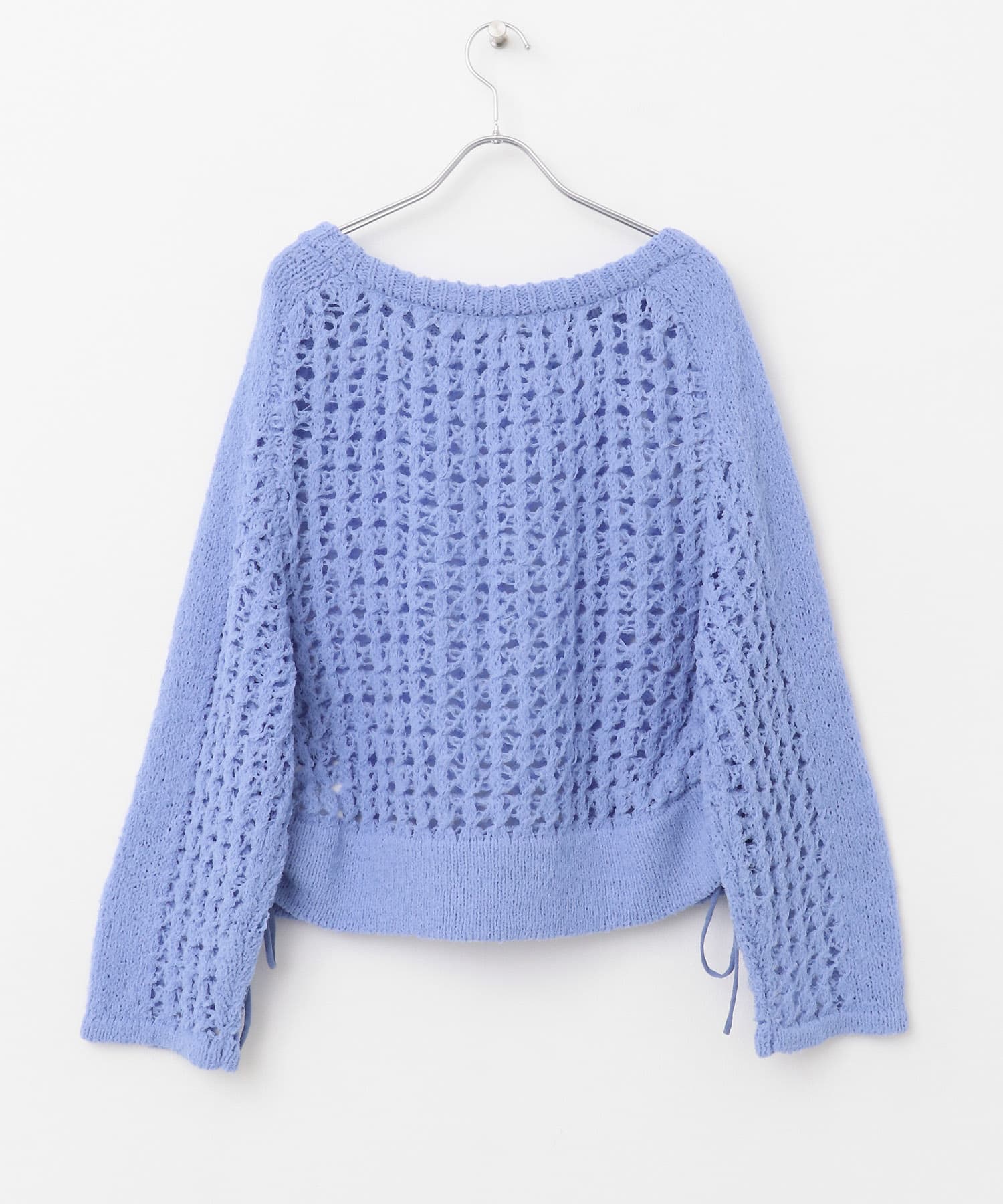 チュールヤーンメッシュセーター BLUE one