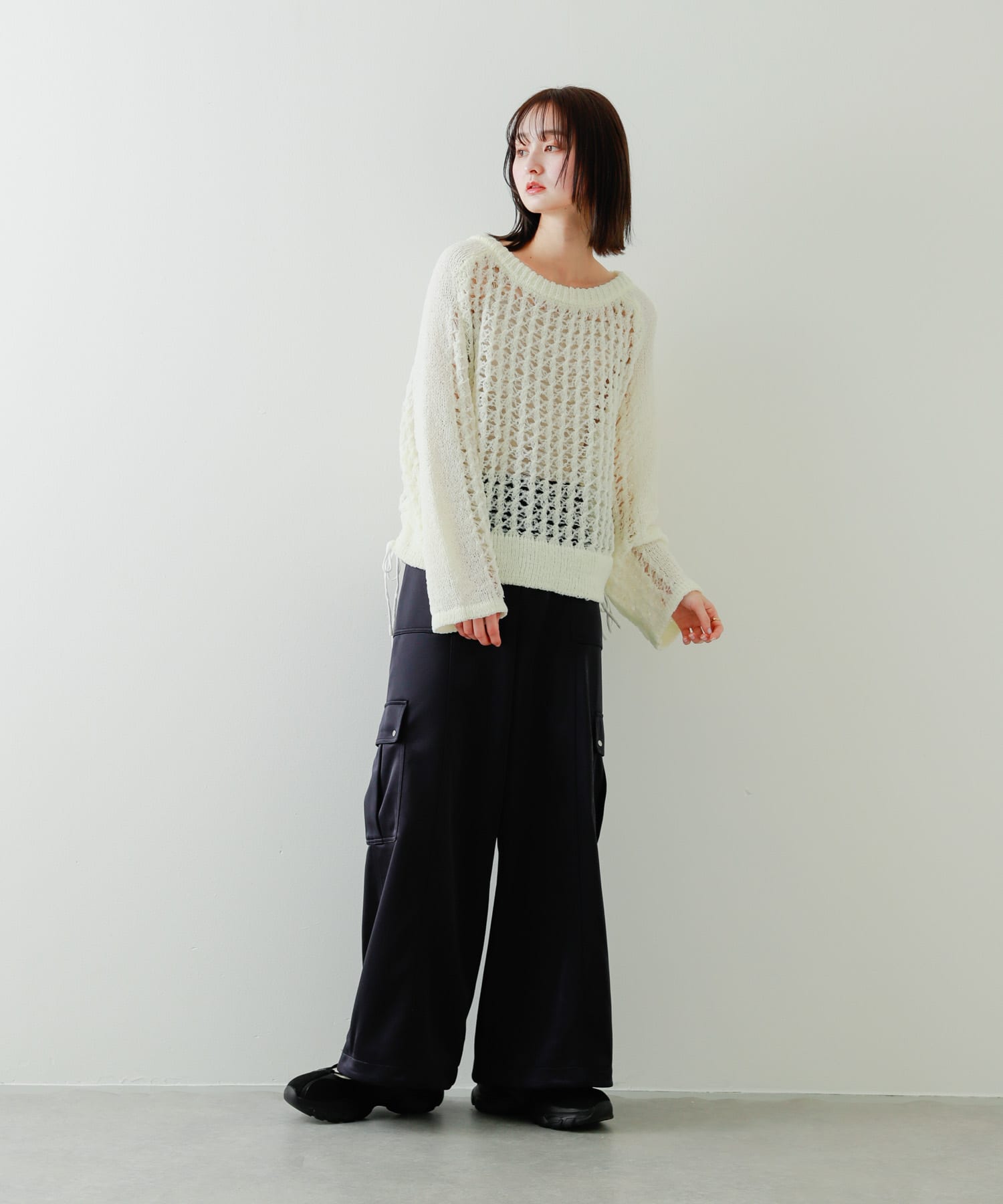 身長：169cm サイズ：one