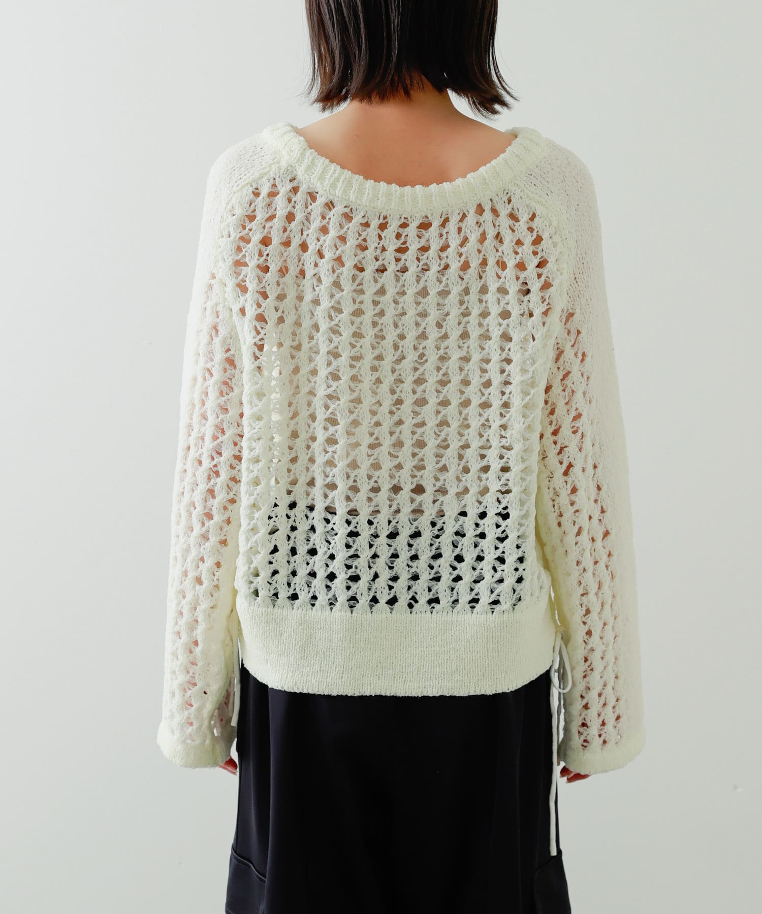チュールヤーンメッシュセーター(one IVORY): トップス｜URBAN