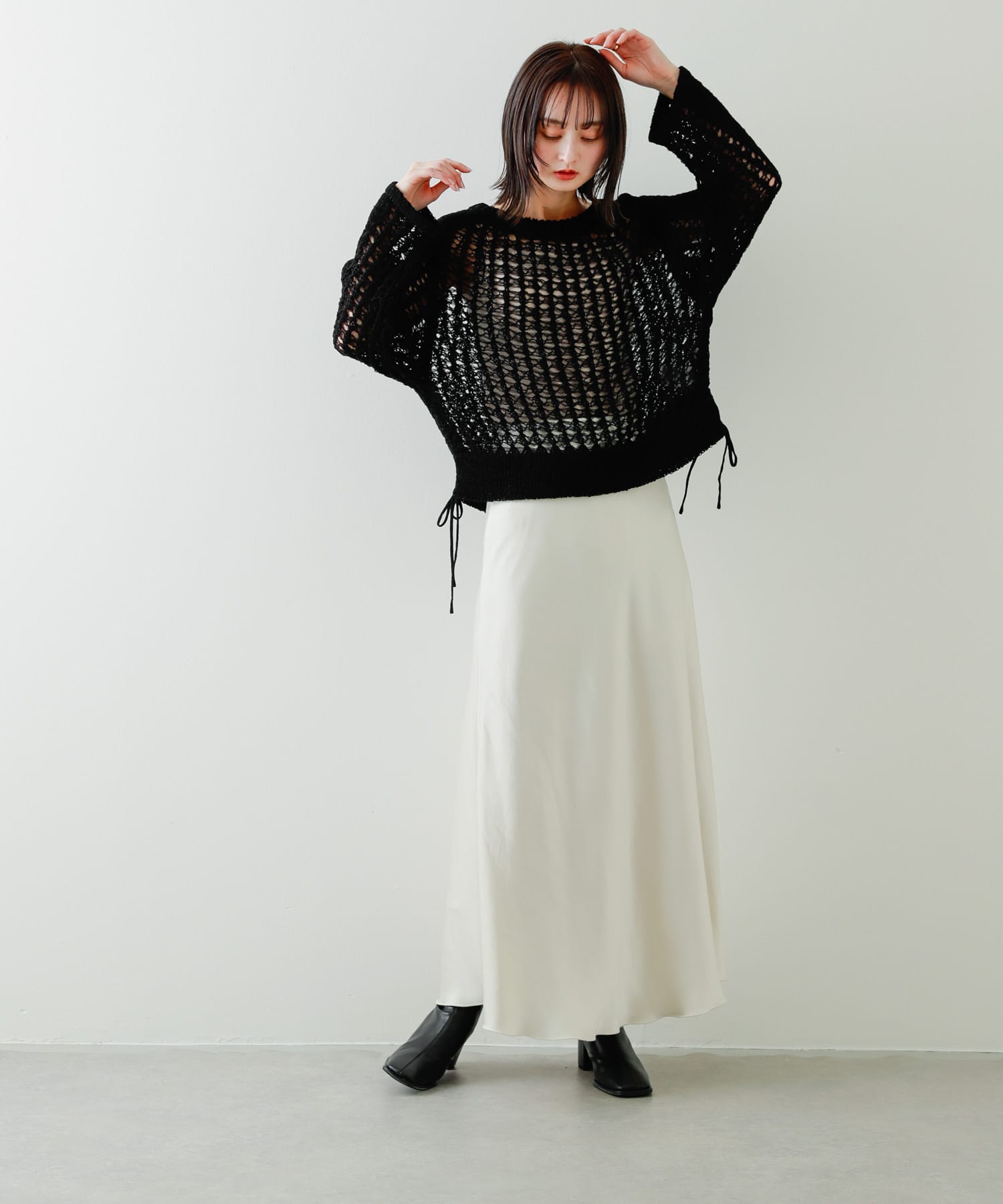 身長：169cm サイズ：one