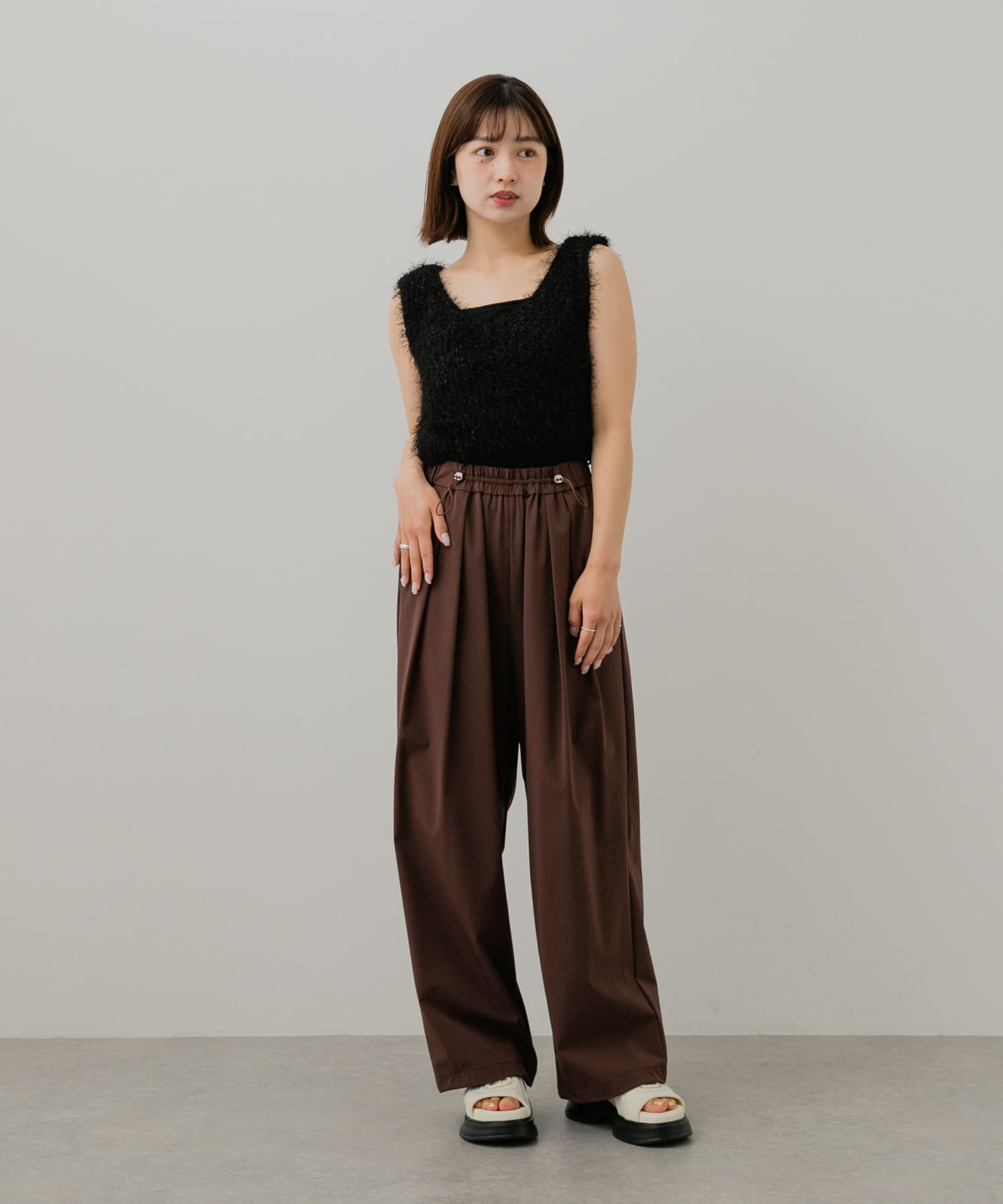 身長：158cm サイズ：one