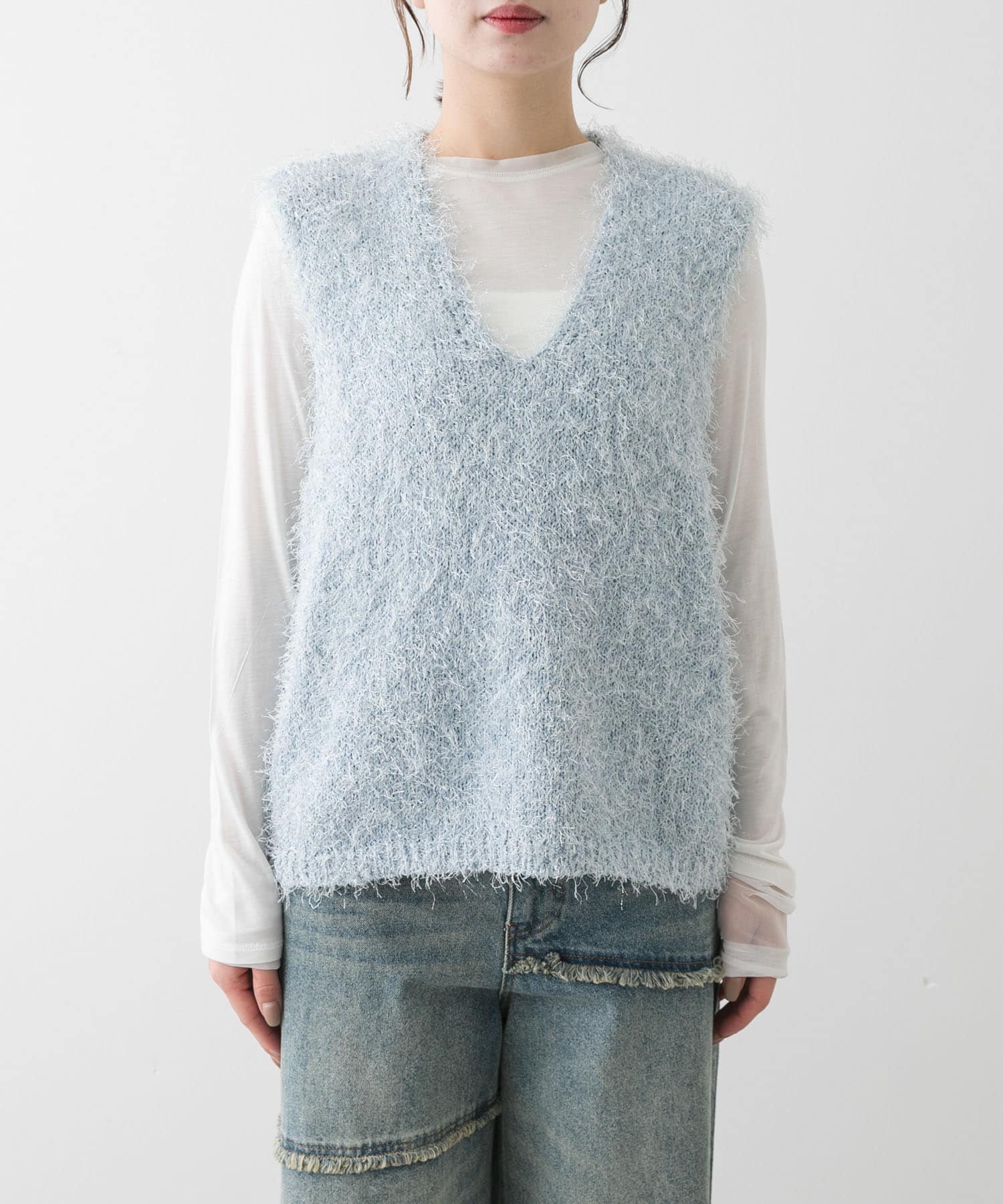 身長：158cm サイズ：one