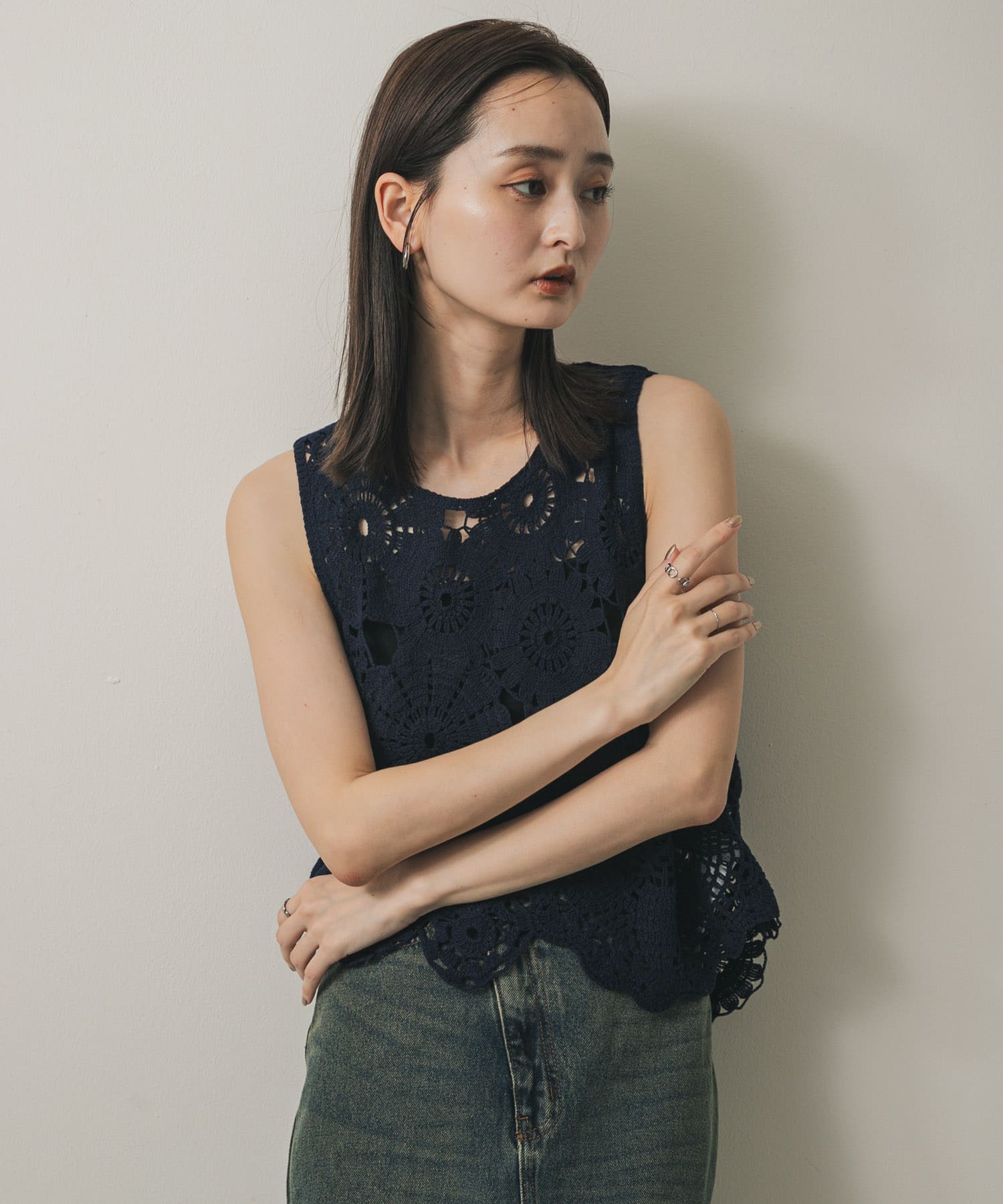 身長：169cm サイズ：one