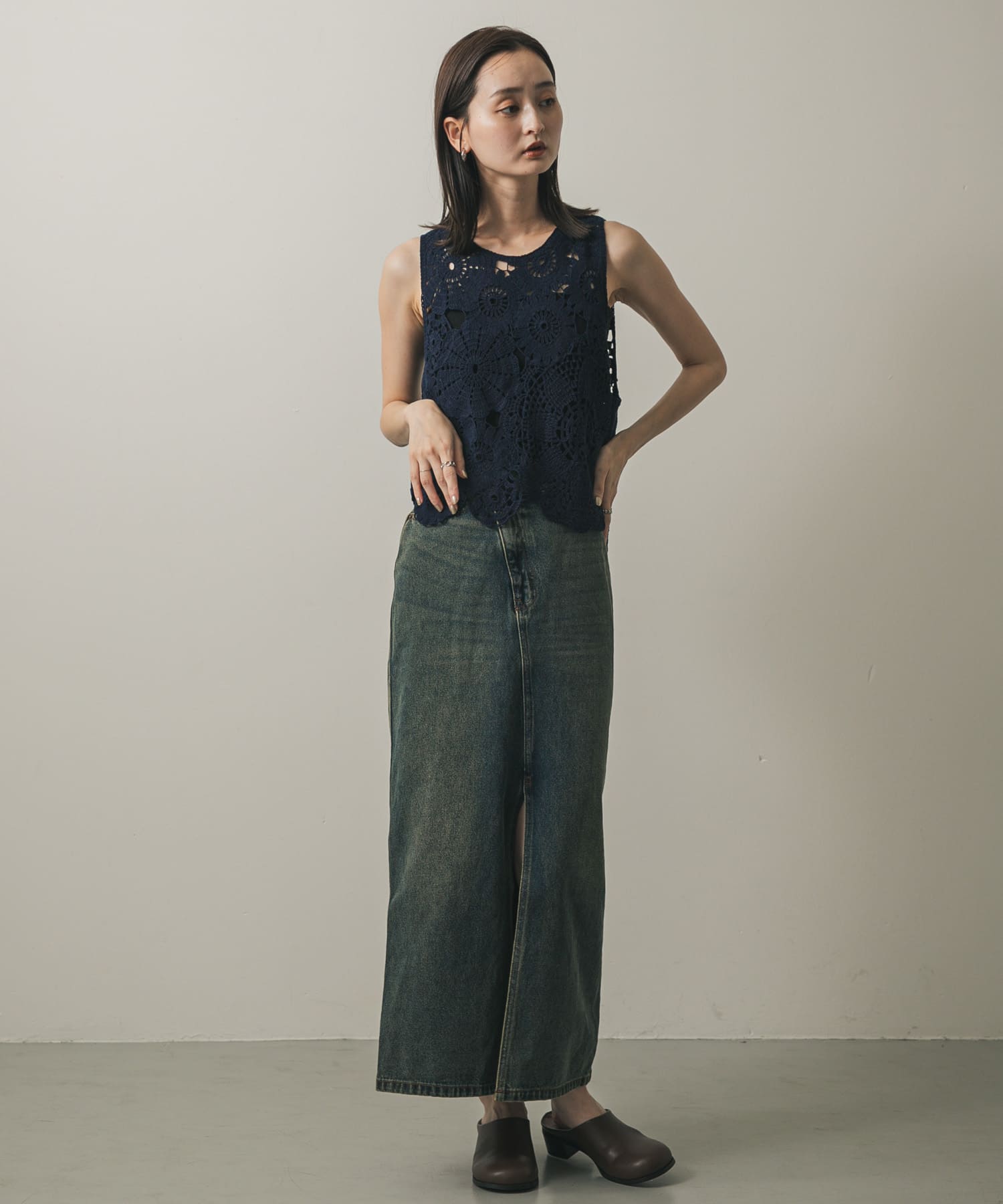 身長：169cm サイズ：one