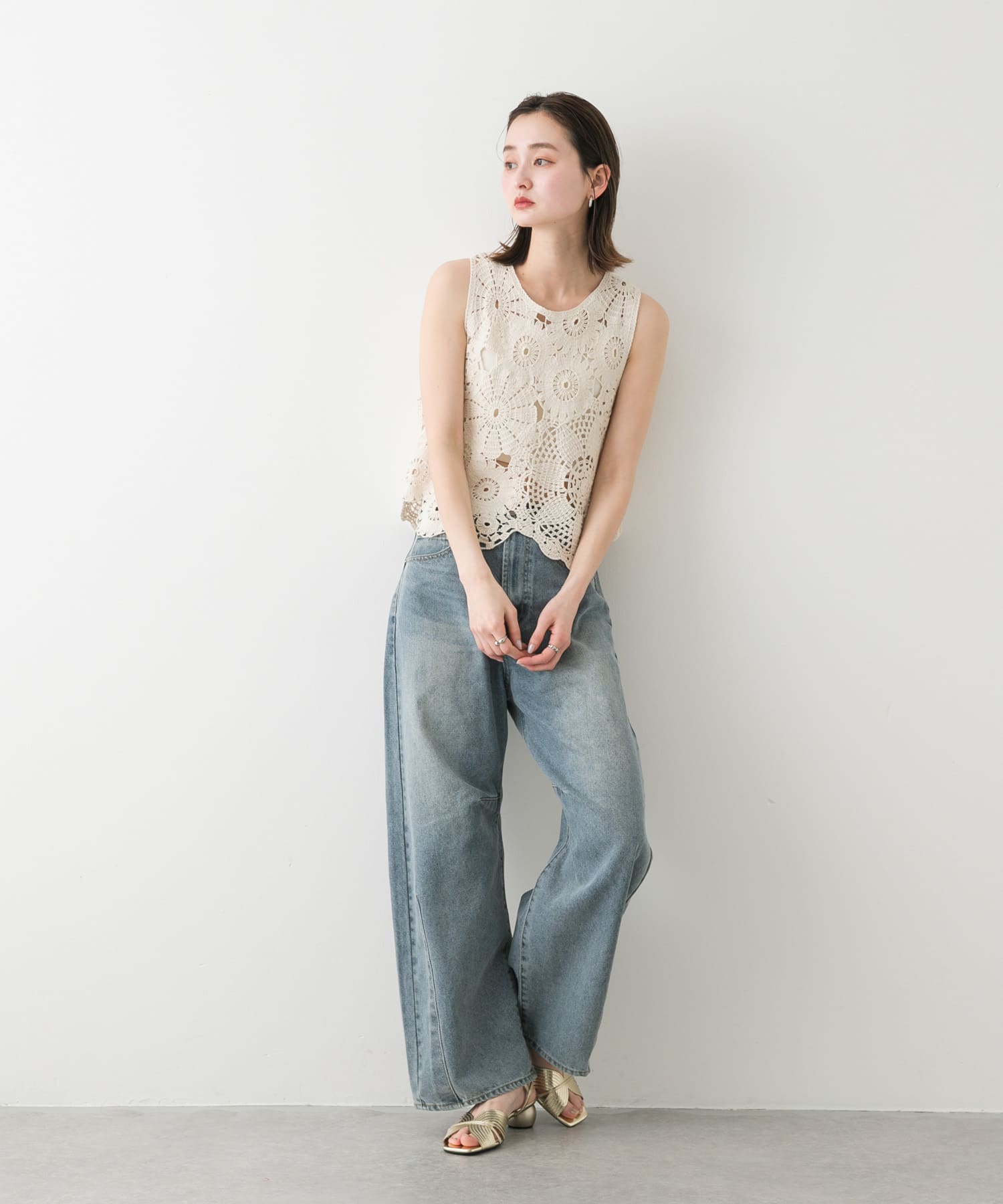 身長：169cm サイズ：one