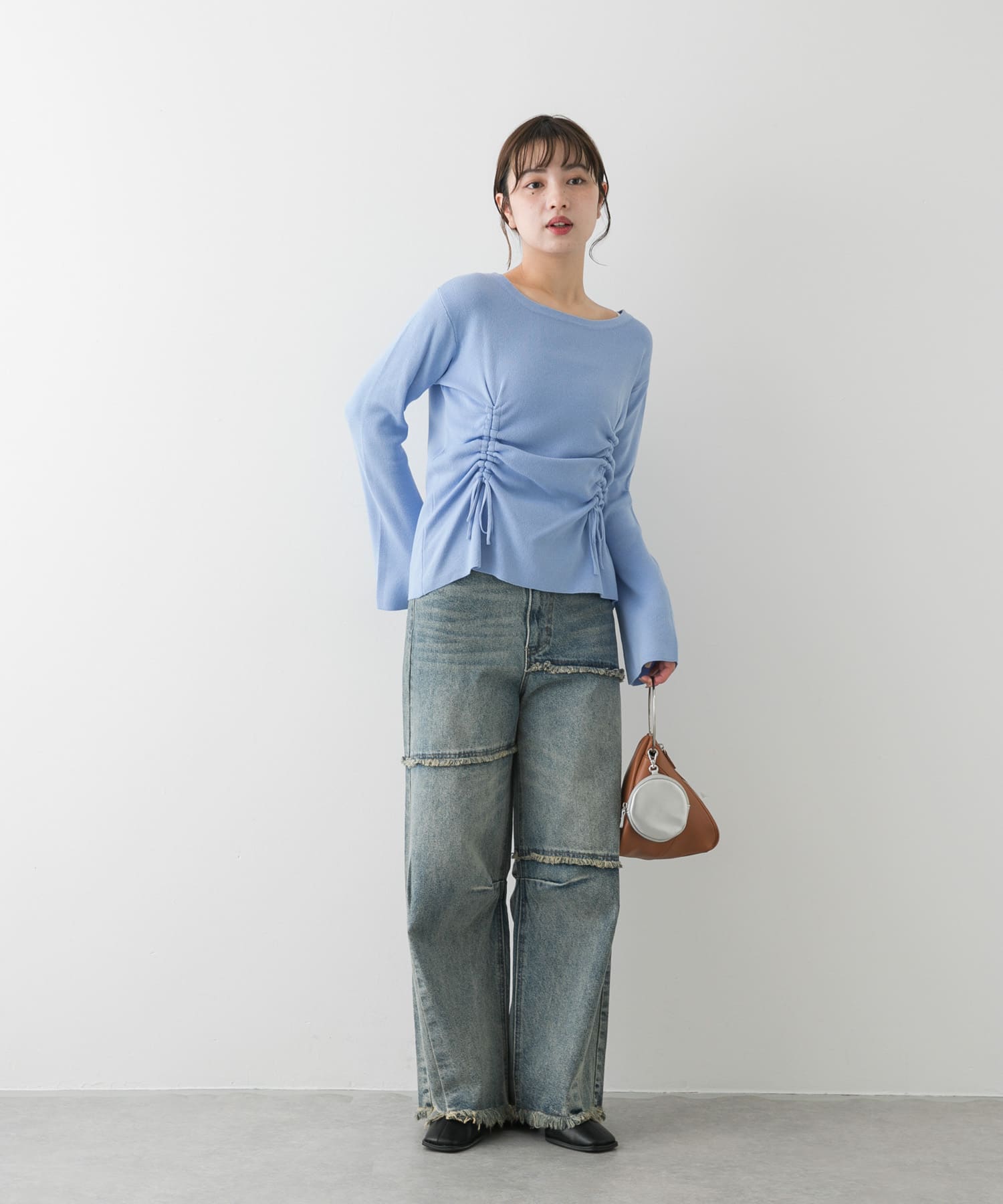 身長：158cm サイズ：one