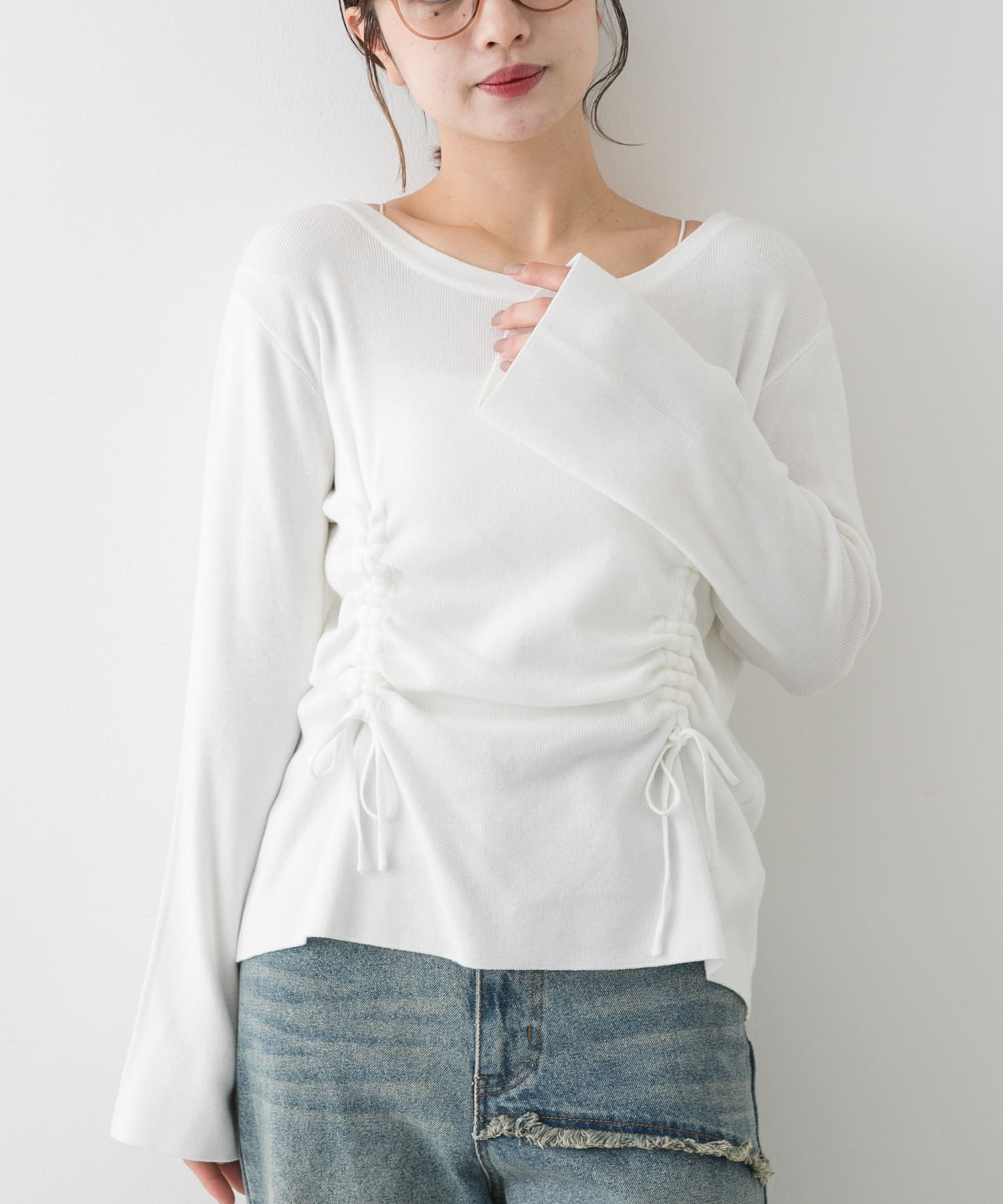 身長：158cm サイズ：one