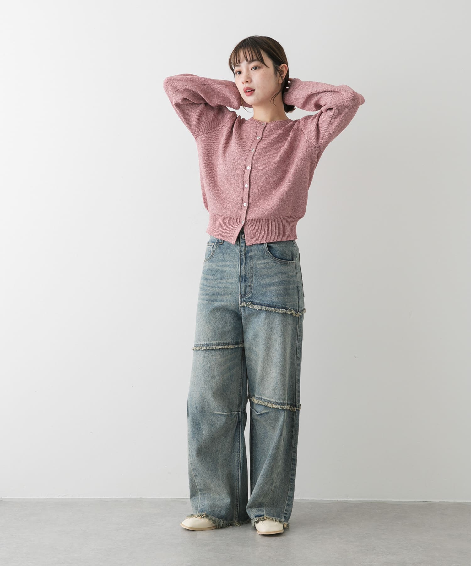 身長：158cm サイズ：one