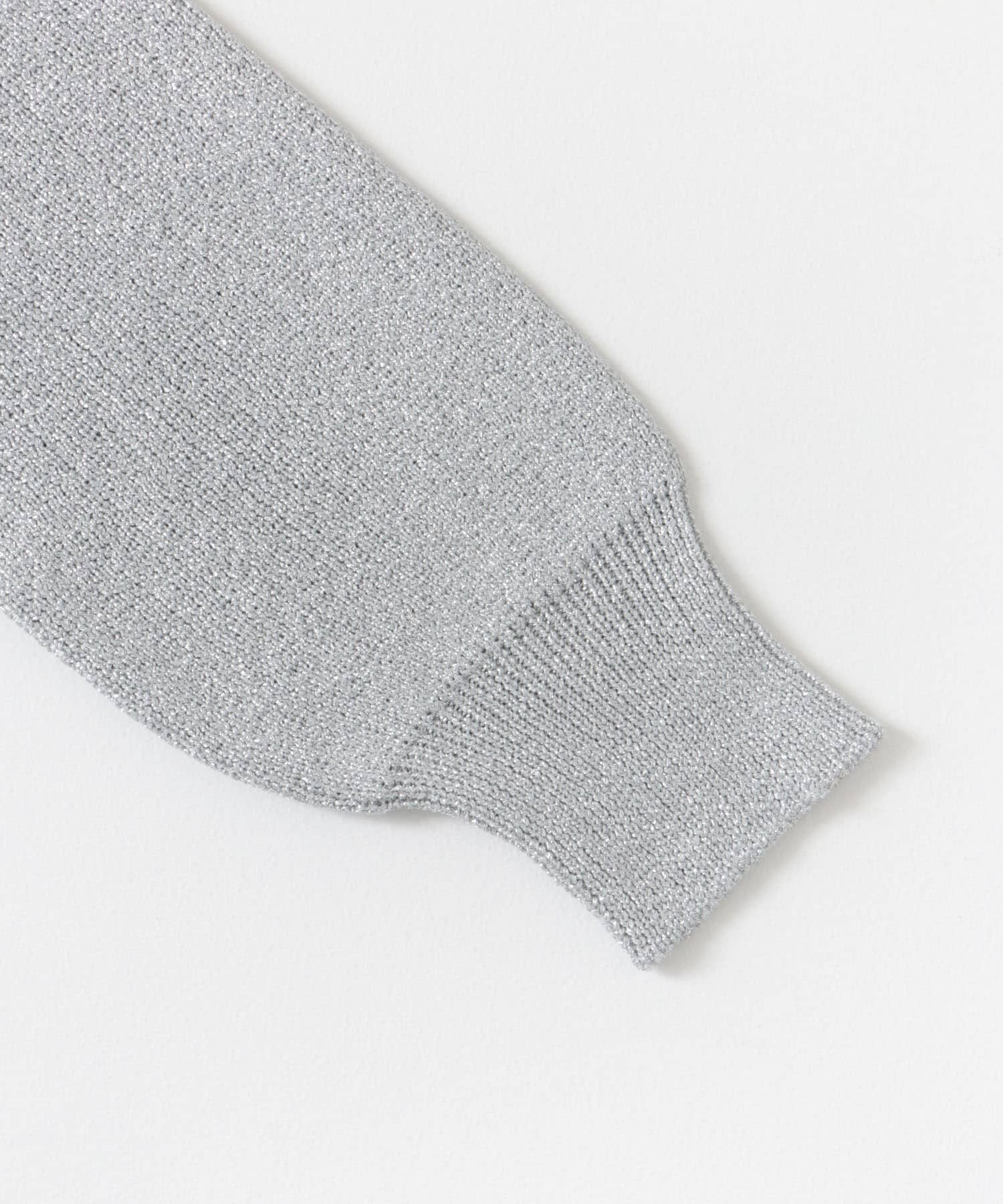 『洗濯可』グリッターカーディガン L.GRAY one