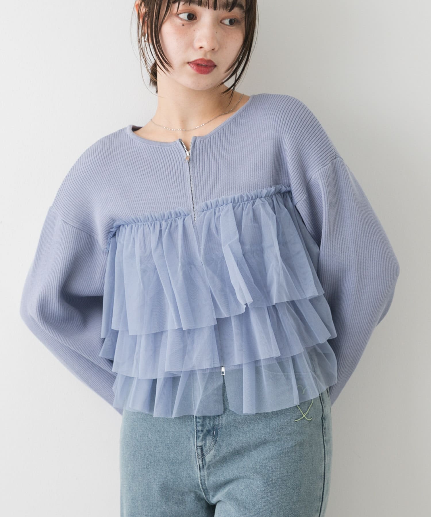 身長：158cm サイズ：one
