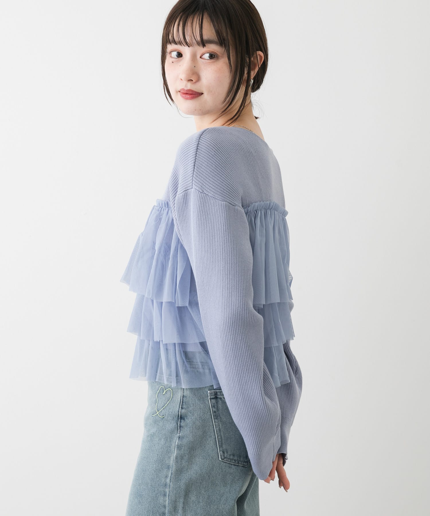 身長：158cm サイズ：one