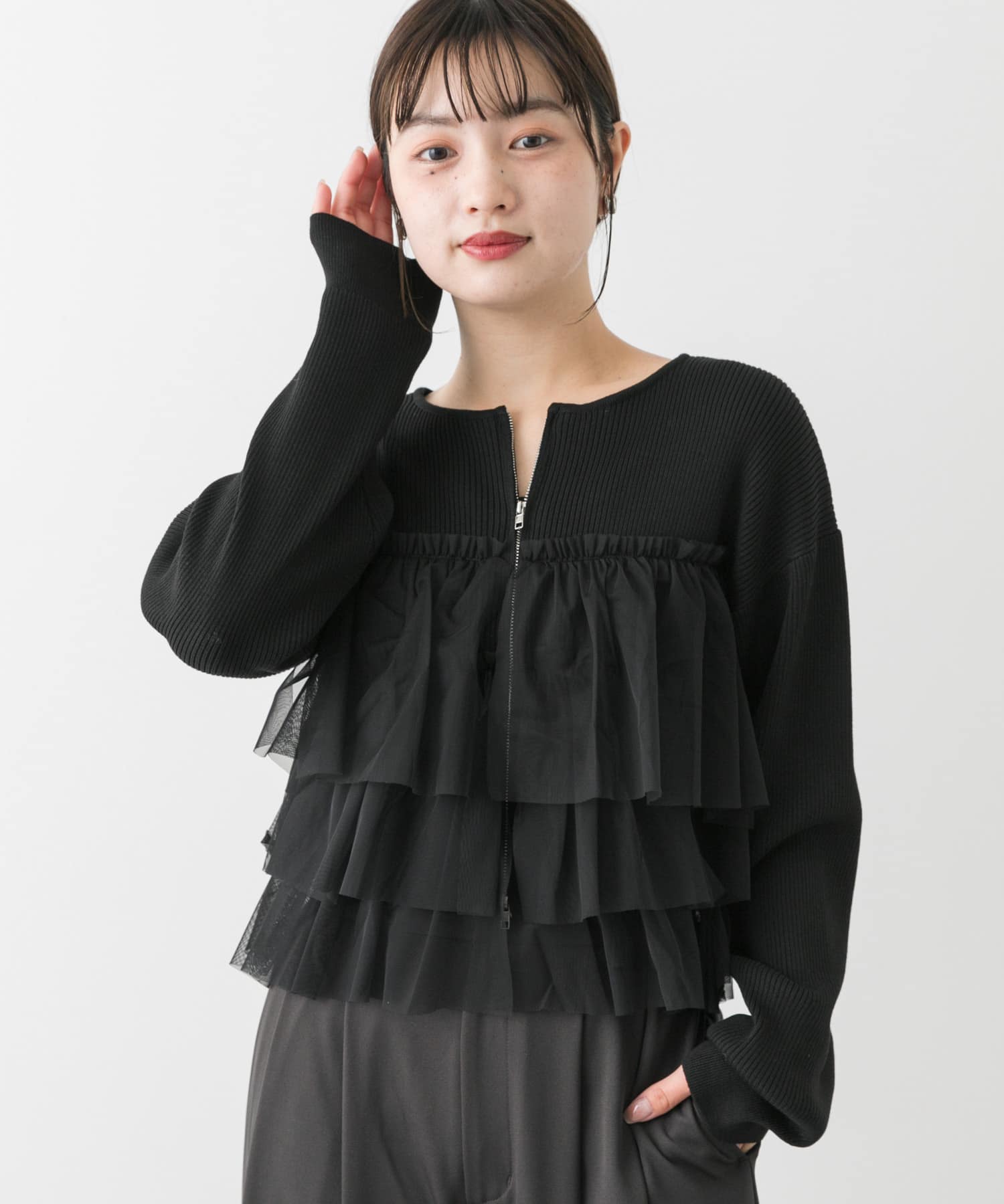 身長：158cm サイズ：one