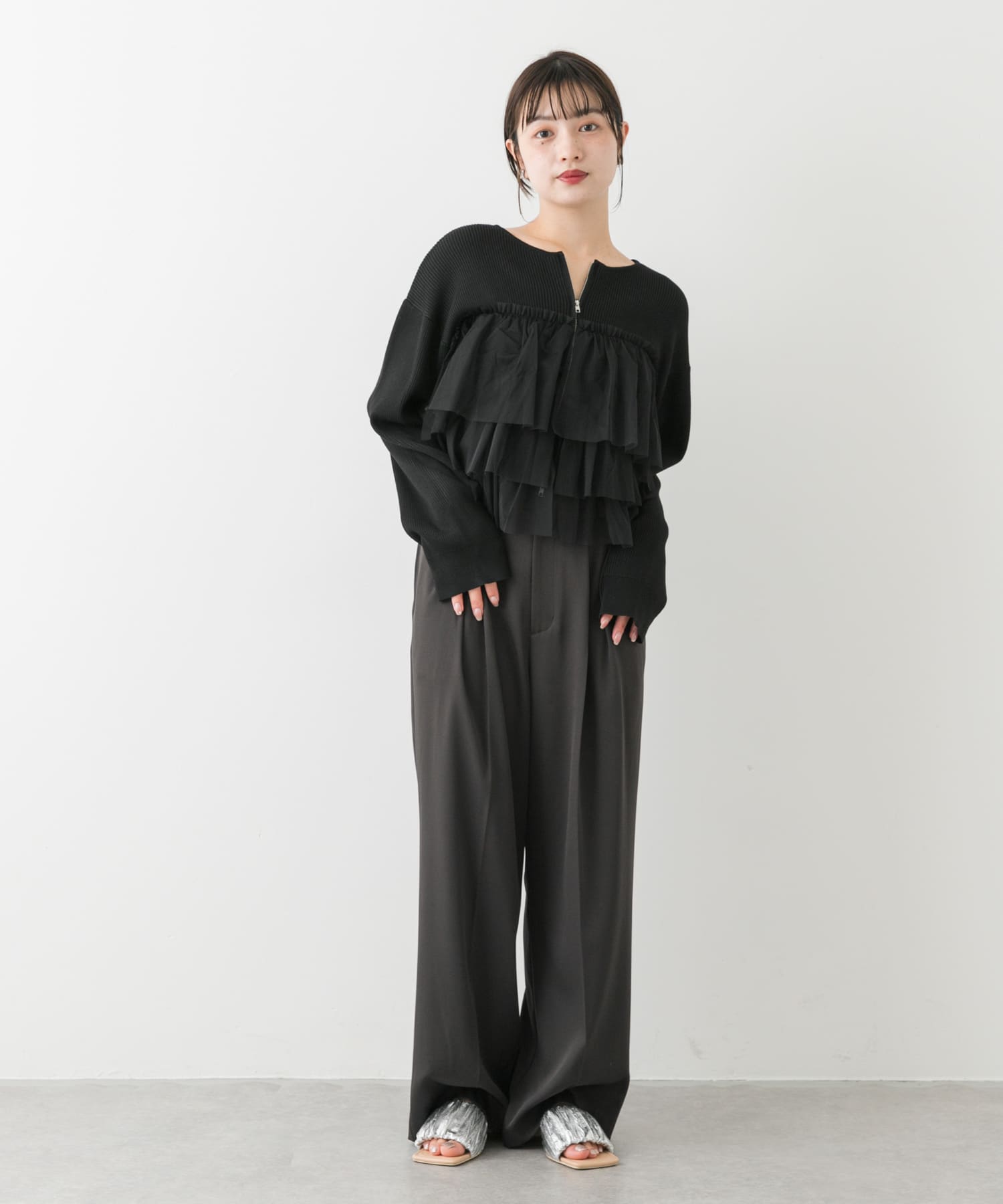 身長：158cm サイズ：one