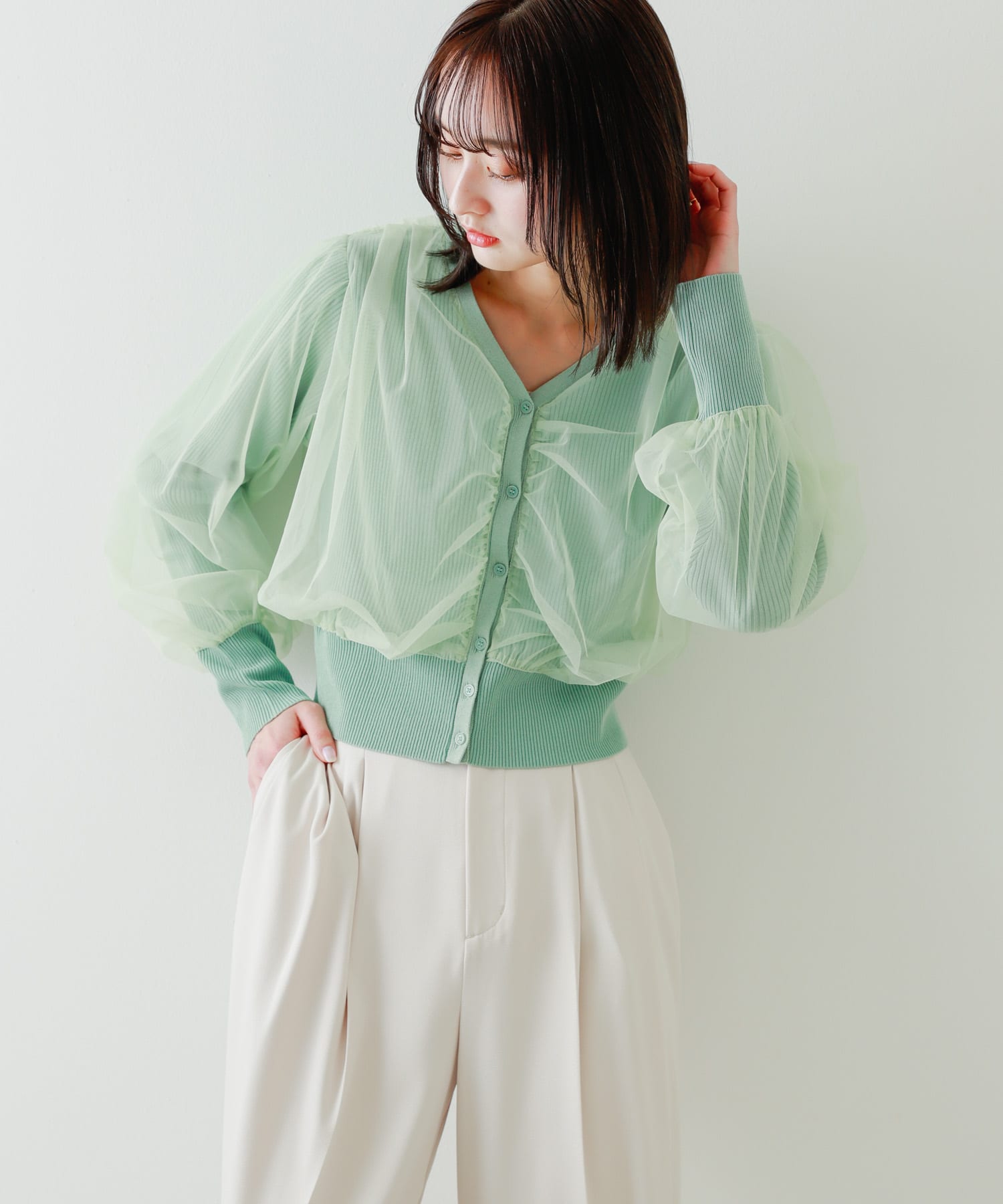 身長：169cm サイズ：one