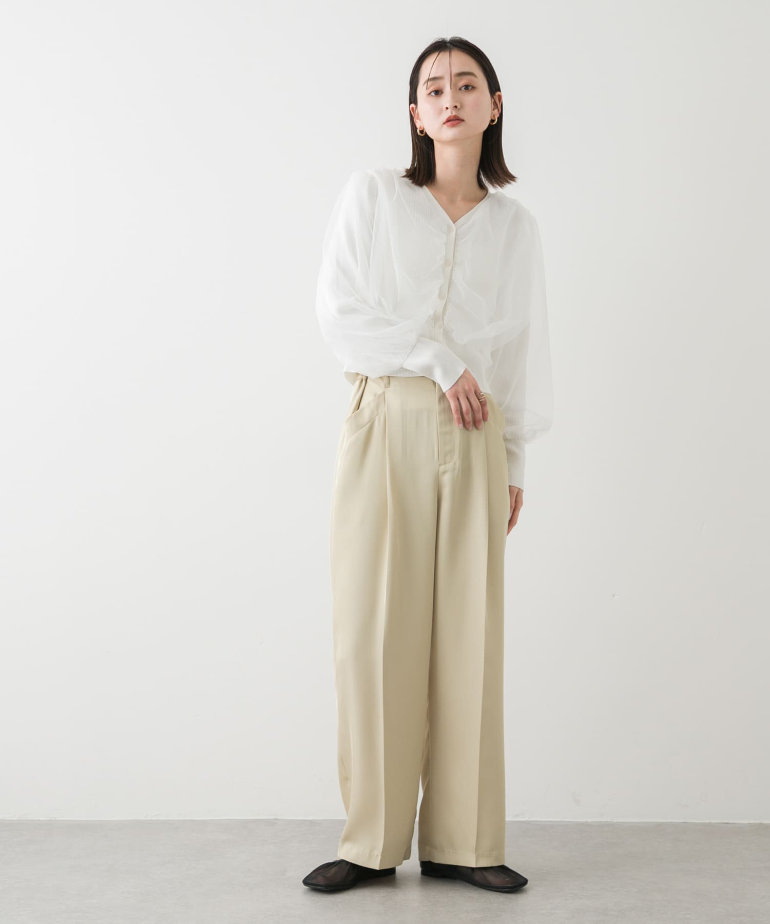 身長：169cm サイズ：one