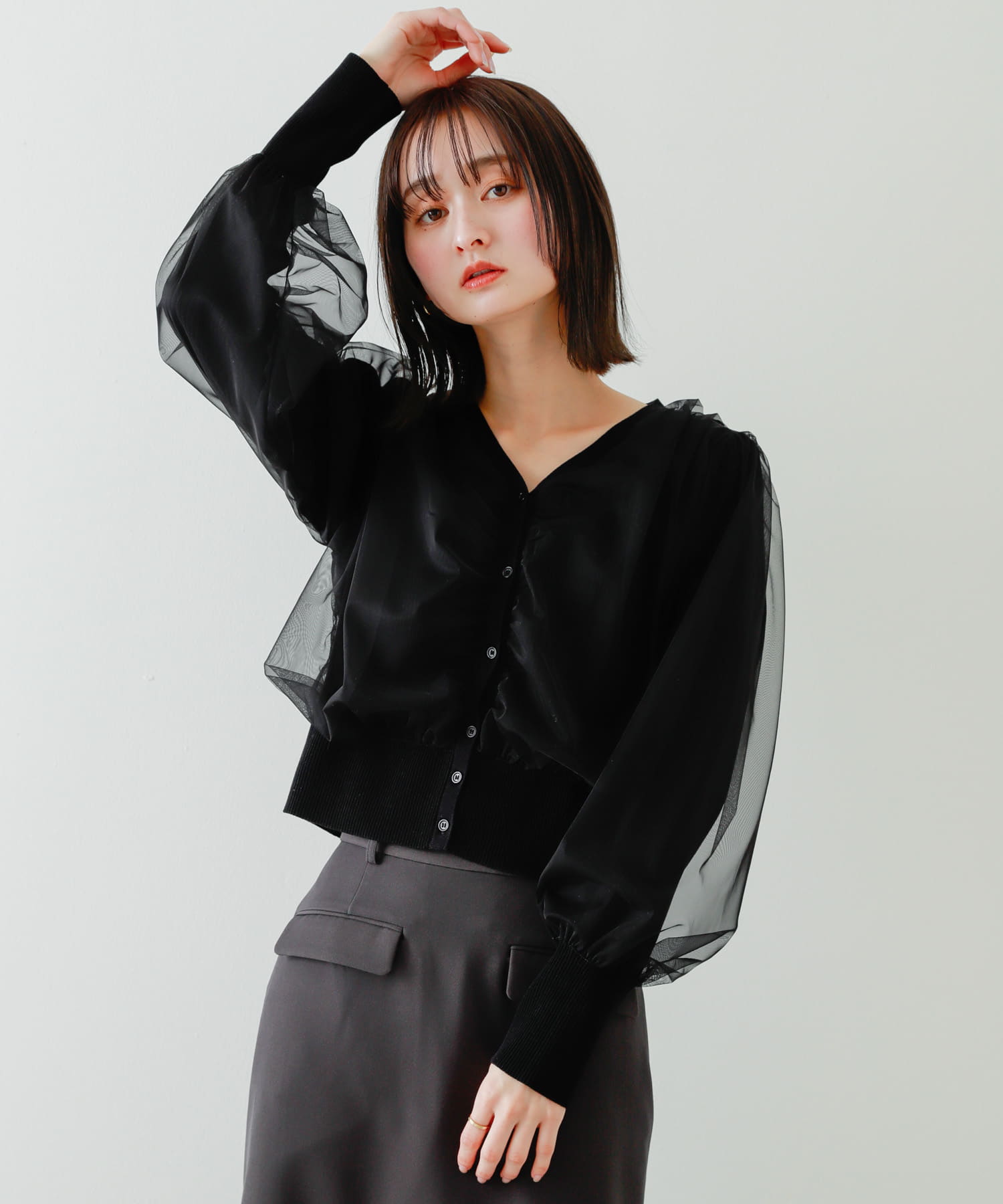 身長：169cm サイズ：one