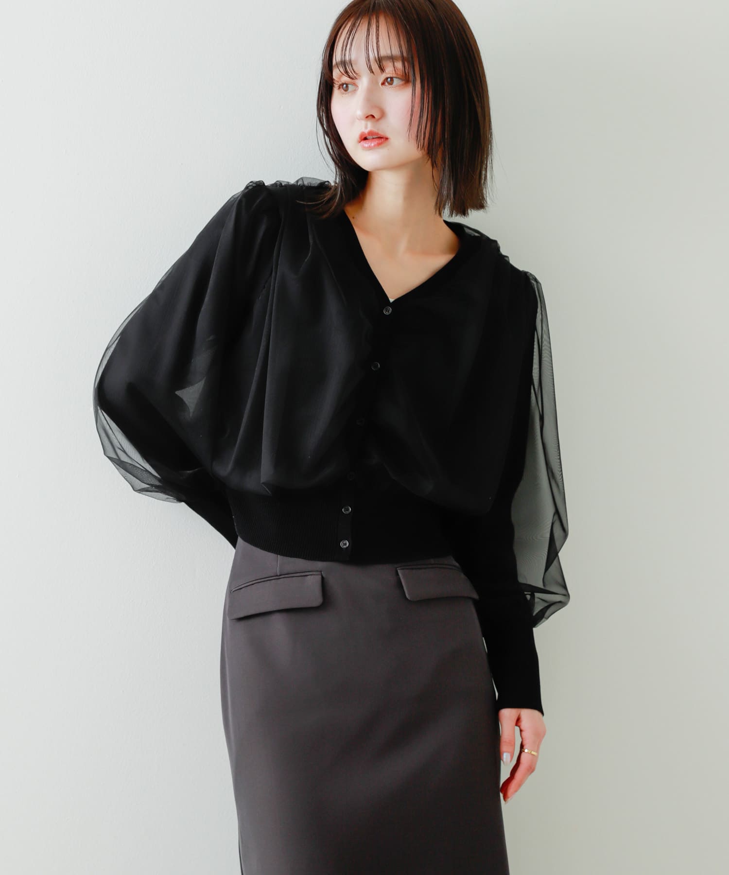 身長：169cm サイズ：one