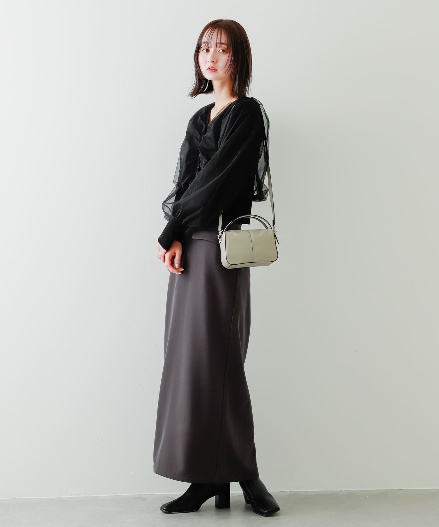 身長：169cm サイズ：one