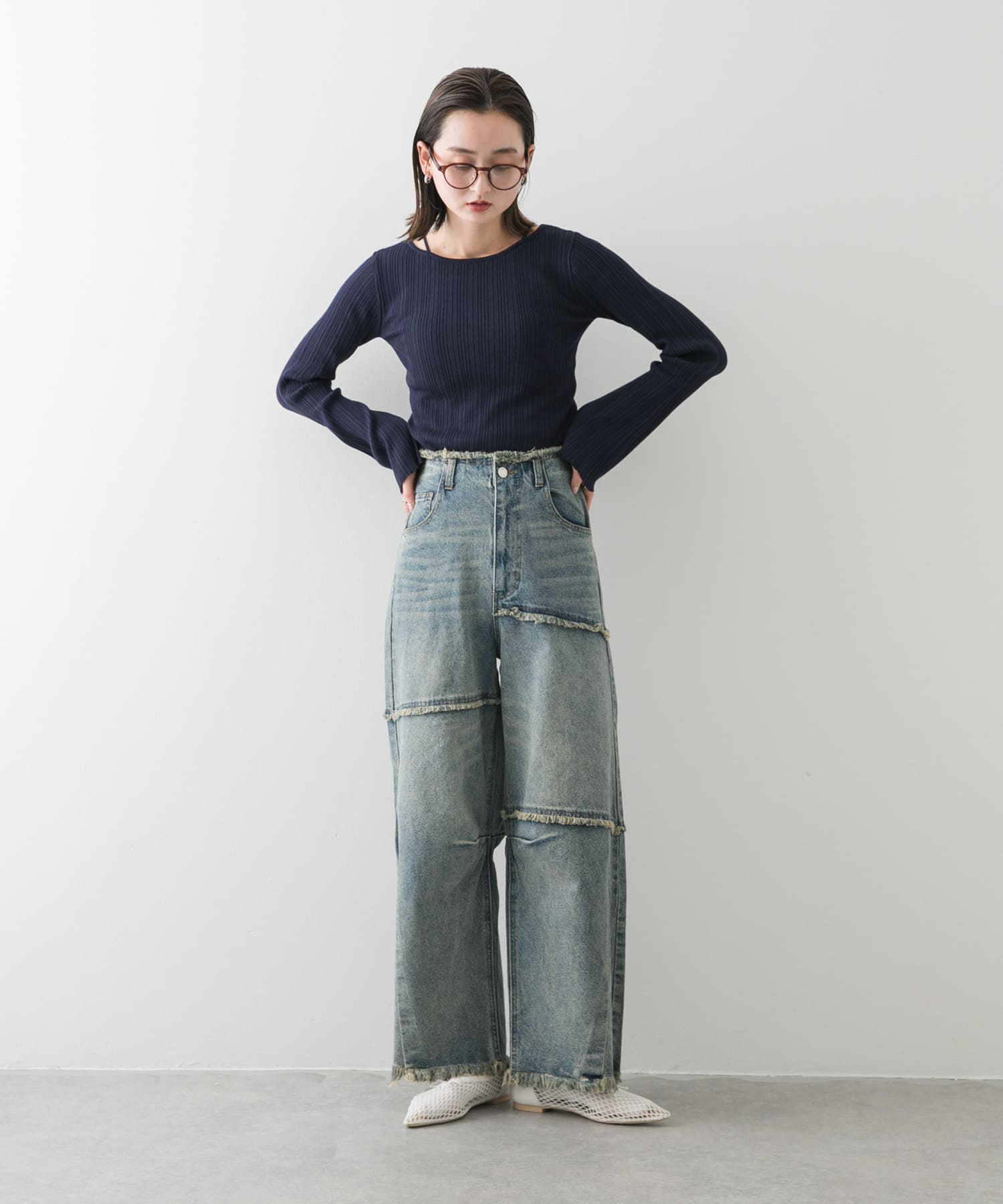 身長：169cm サイズ：one