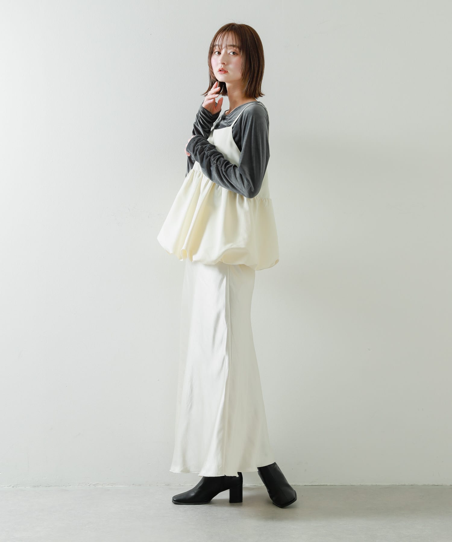 身長：169cm サイズ：one