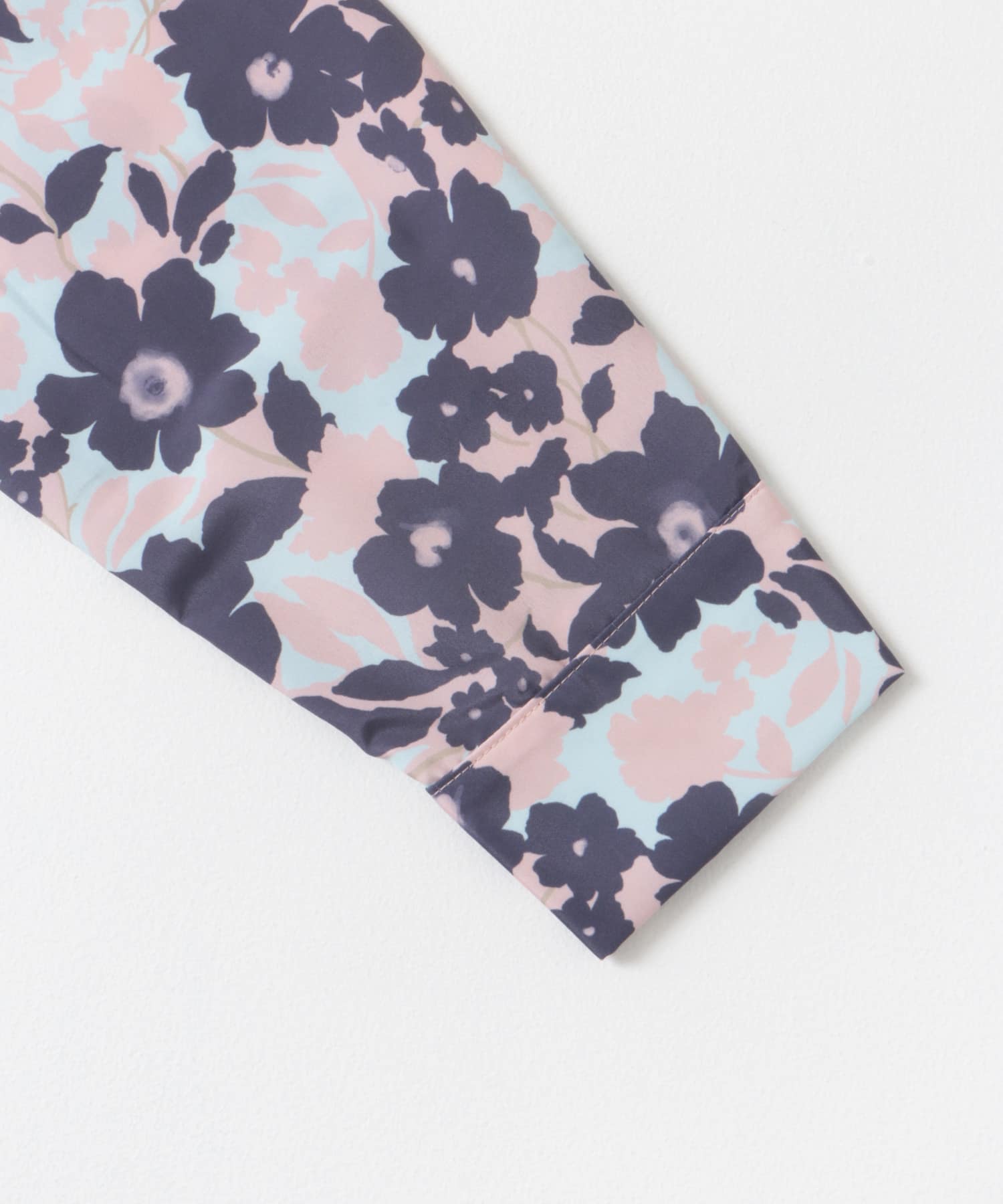 フラワーパターンシャツ PNK×NVY one