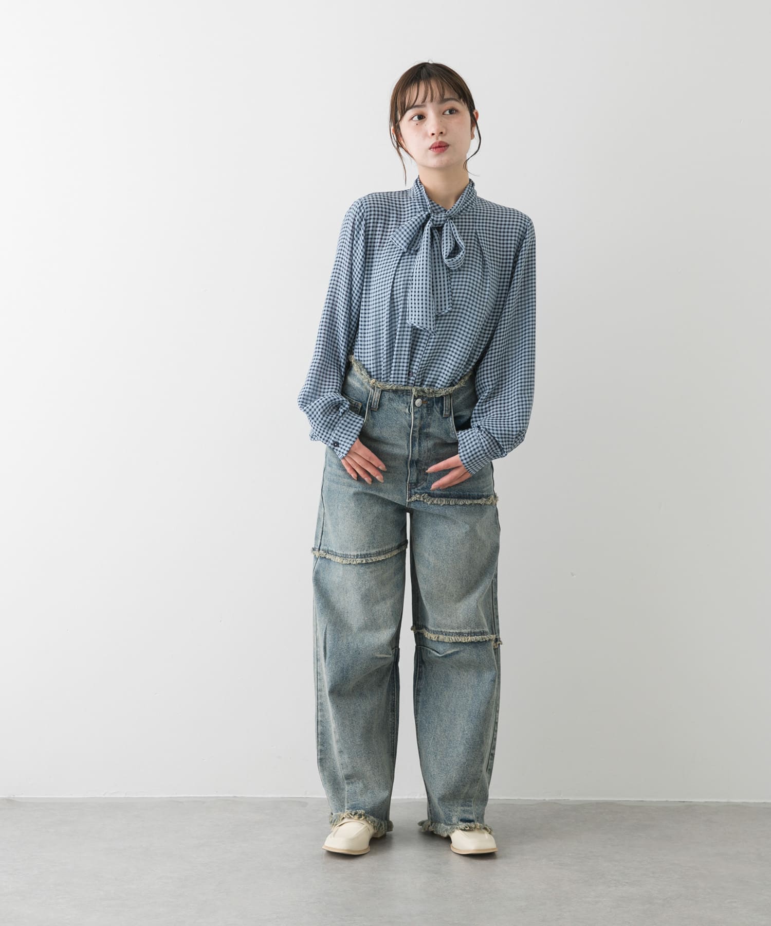 身長：158cm サイズ：one